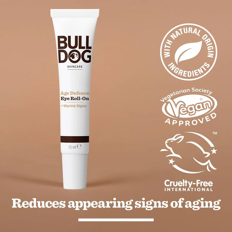 Bulldog Skincare Roll-On de Ojos Antiedad Age Defense para Hombre - 15 ml