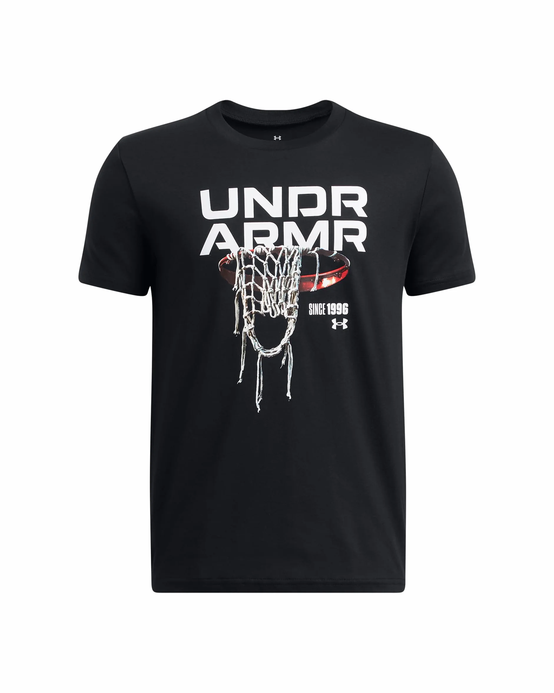 Under Armour UA B Hoops Net SS - Czarny/Biały/Biały - YMD