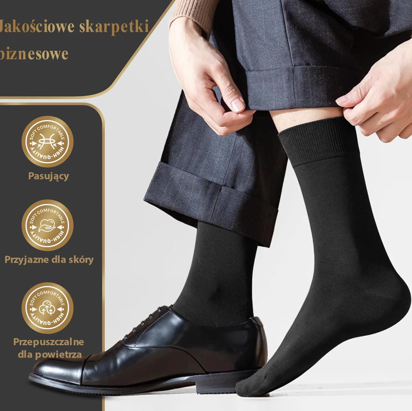 QINCAO 6/10 Par Socks Mężczyzna, Socks Kobieta, Sportowe Sokietki Wzorów Retro z Bawełny, Miękkie i Przepuszczalne na Powietrze