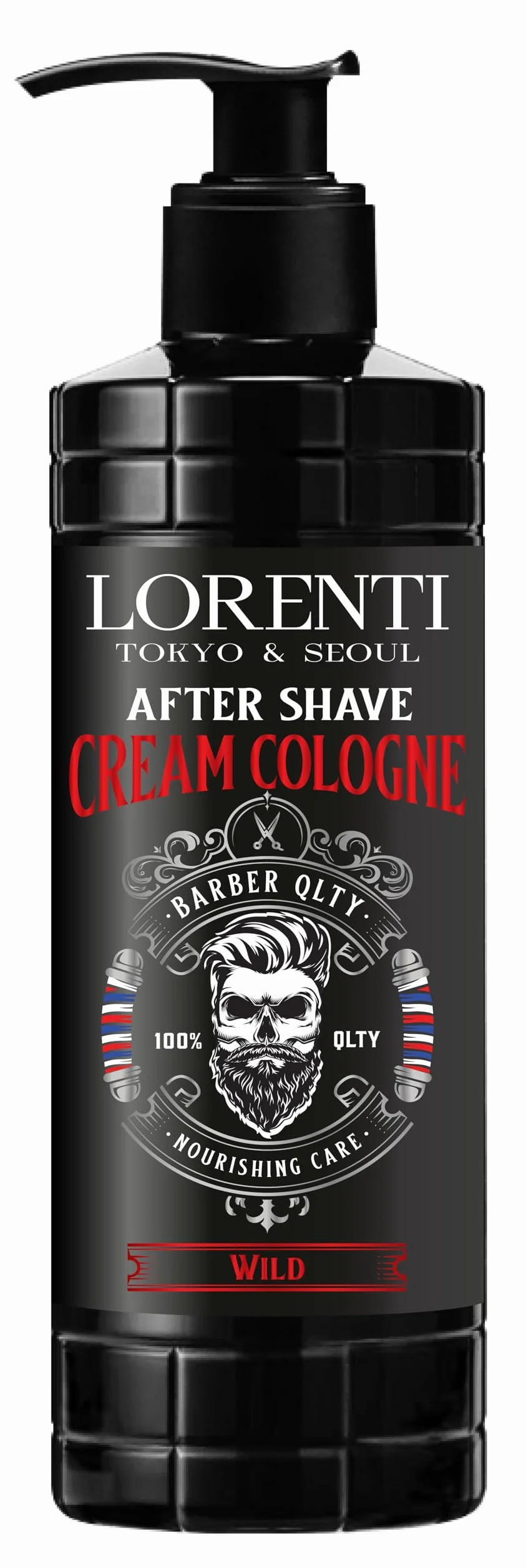 LORENTI TOKYO & SEOUL Barber After Shave Cream Cologne Lotion męski 400 ml Wild | balsam po goleniu | Żel po goleniu dla fryzjerów