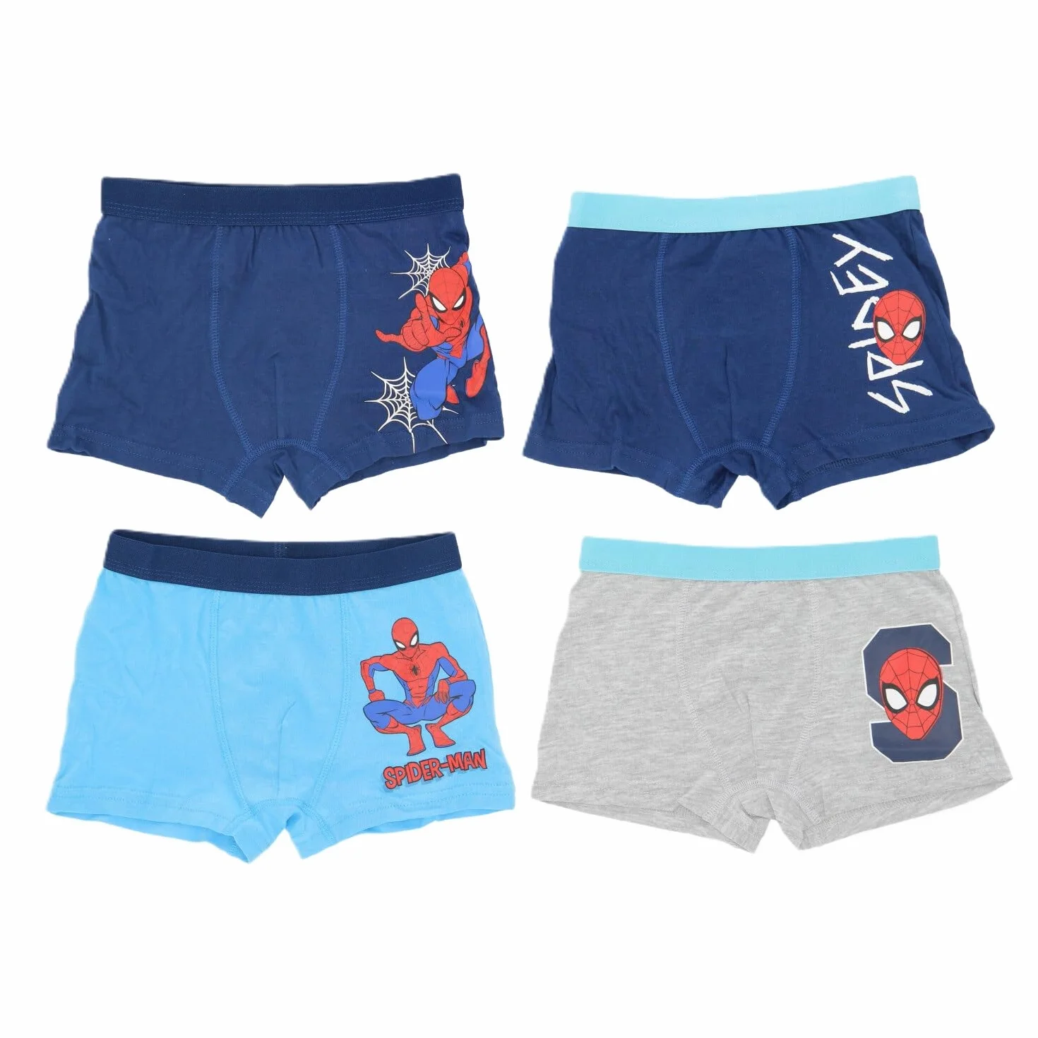 Psi Patrol Spiderman bokserki chłopięce z różnymi motywami Underwears, 98-140 cm, czerwony, 134-140