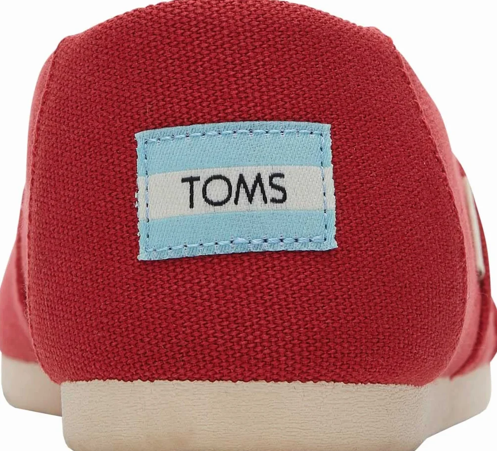 TOMS Damskie buty wsuwane Alpargata, Czerwony, 40 EU