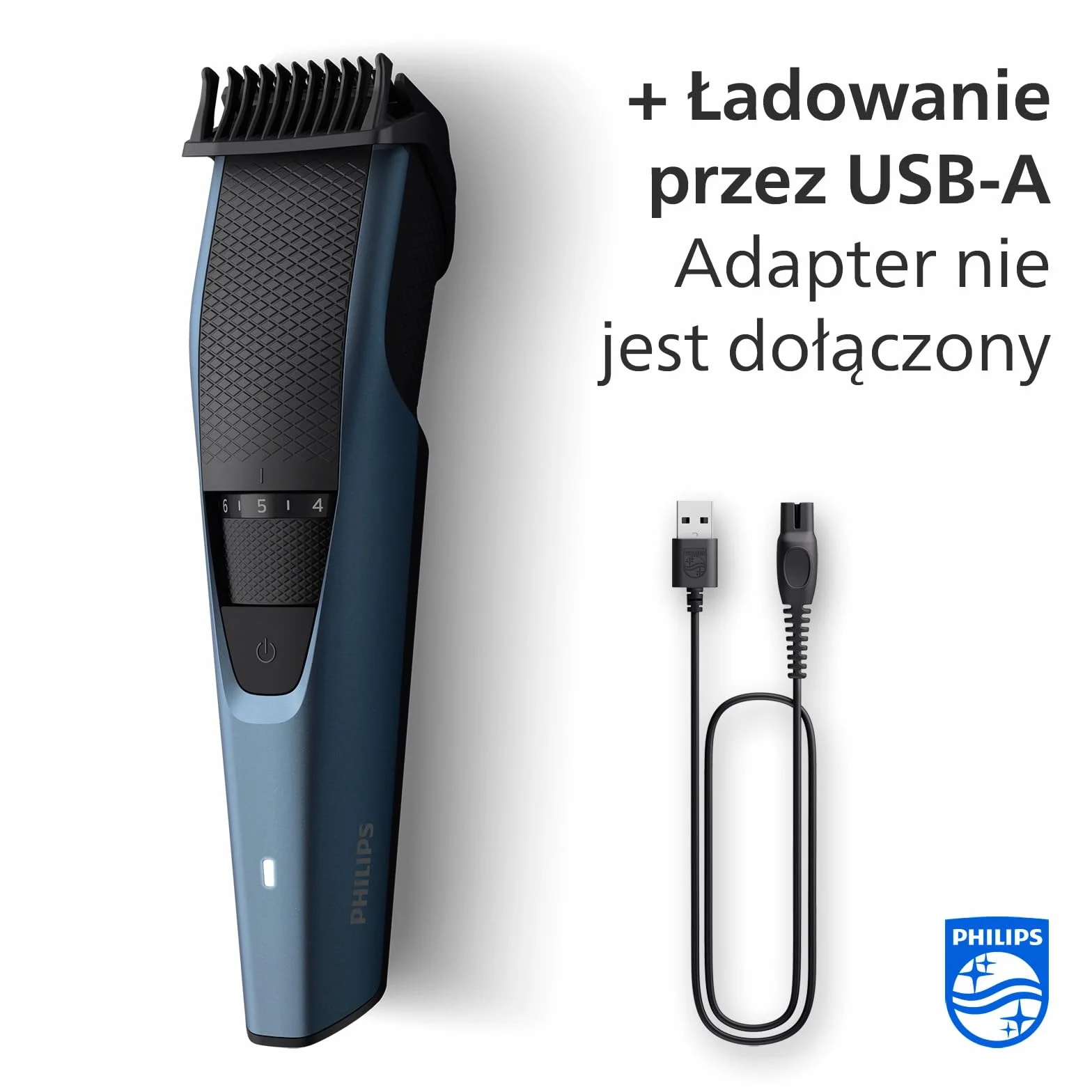 Philips seria 3000 Trymer do brody BT3238/15 bezprzewodowy Lift&Trim 90min