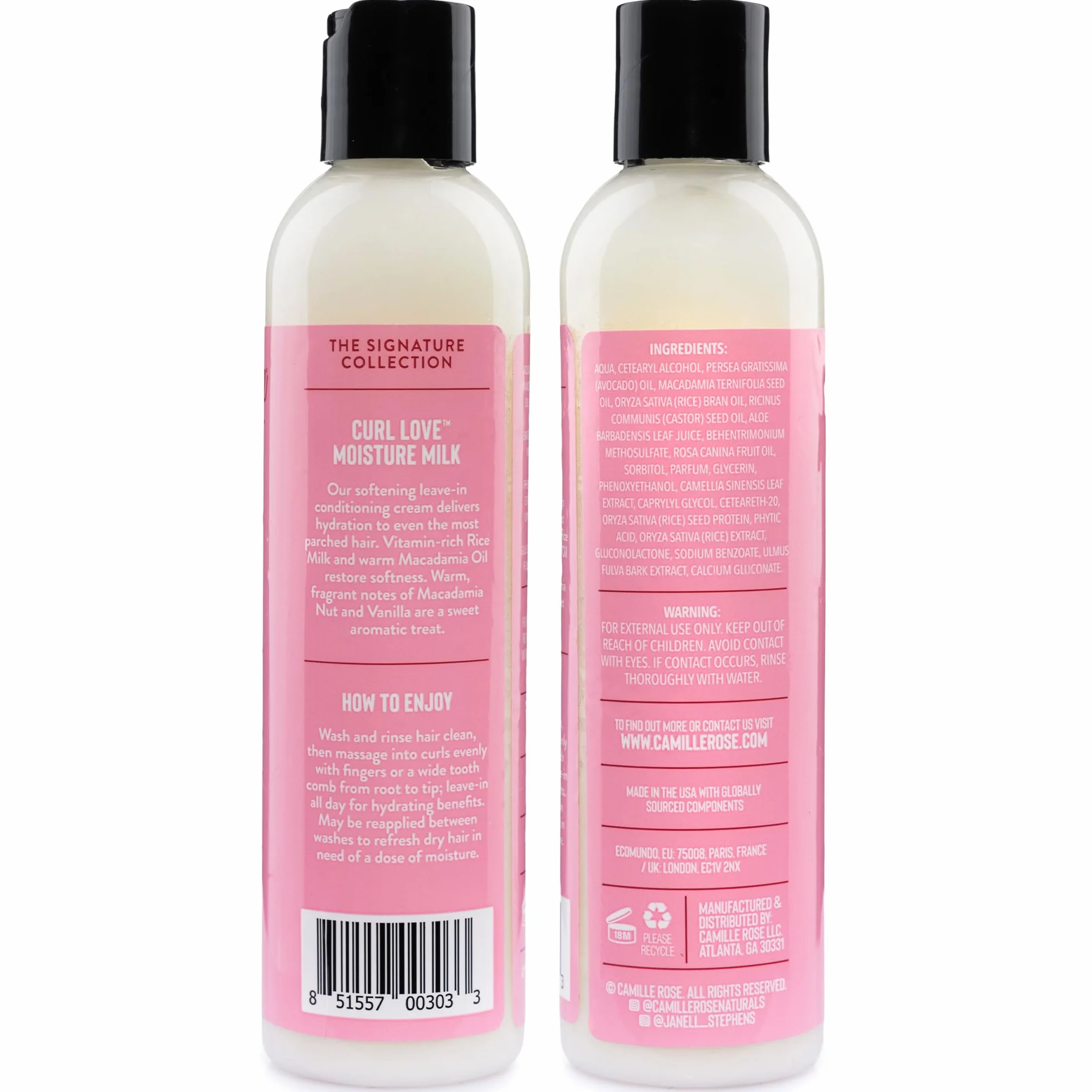 Camille Rose Naturals Curl Love Moisture Milk, 8.0 fl. oz.