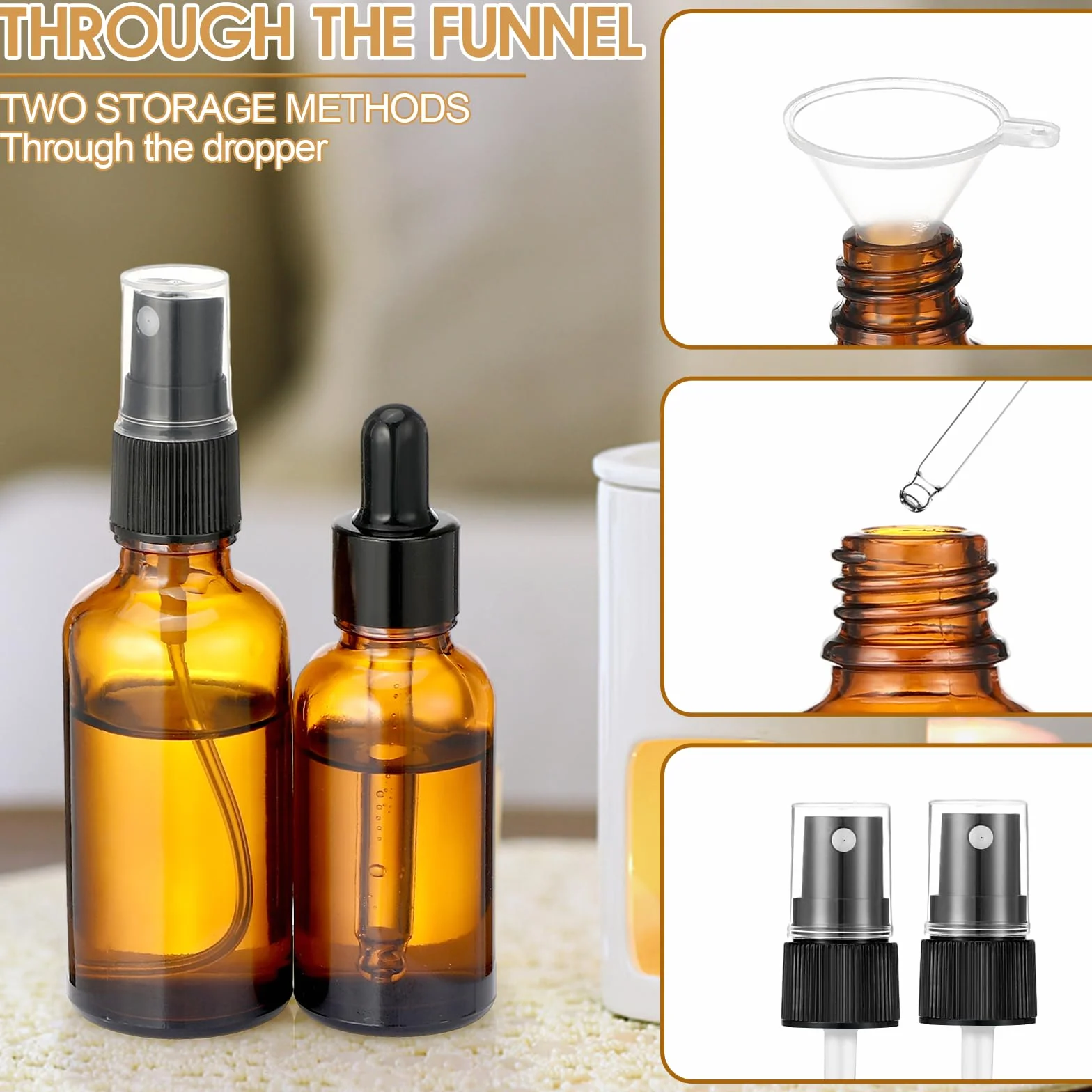 Szklane butelki z rozpylaczem 5 sztuk 50 ml 30 ml do perfum