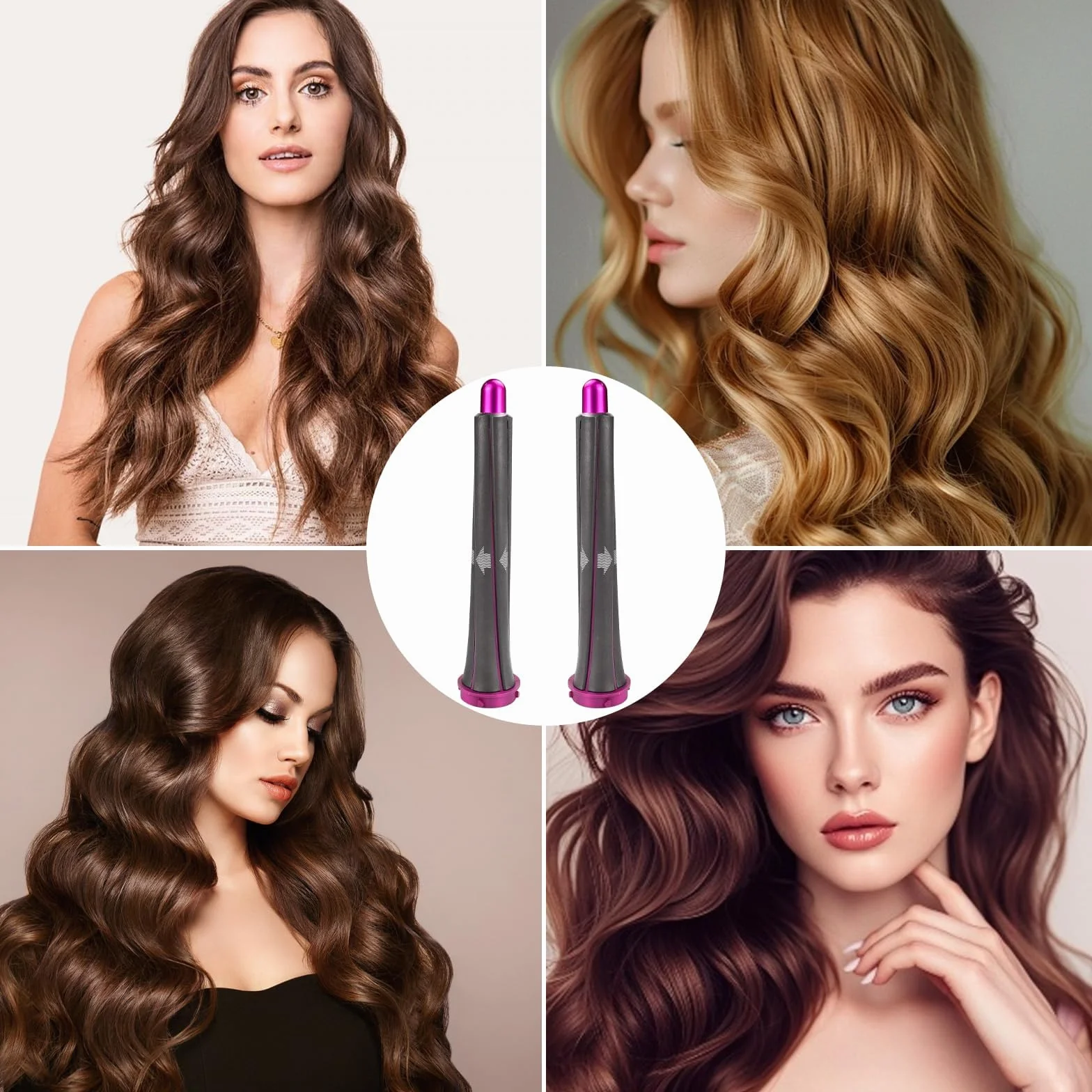 1 para nakładek do loków o długości 20 mm do Airwrap Styler HS05 HS01, nakładka do loków Dyson, profesjonalne lokówki do włosów dla objętości i kształtu