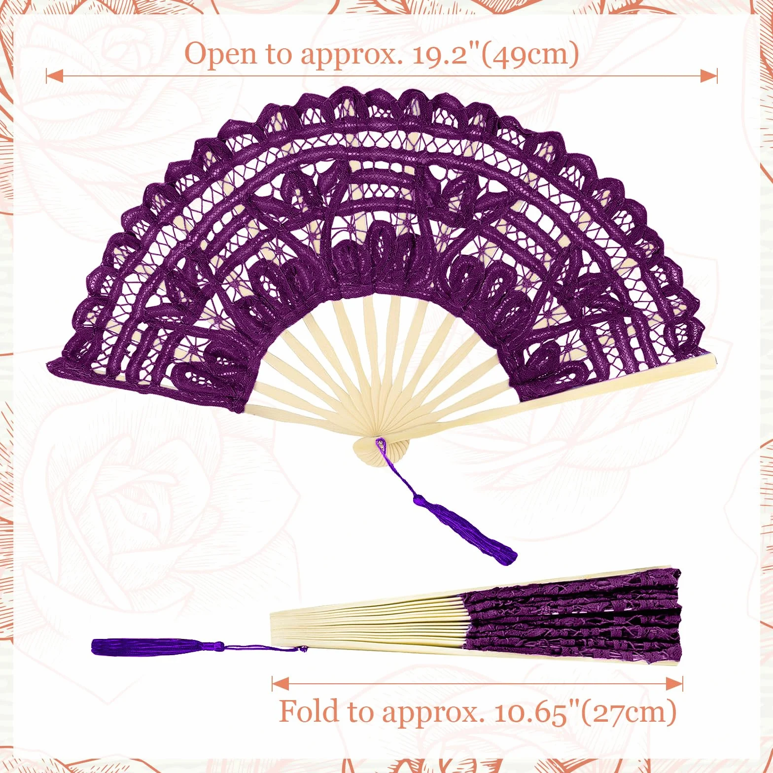 TOPTIE Ręcznie wykonany koronkowy parasol parasol z eleganckim koronkowym wachlarzem na wesela wystawę sztuki