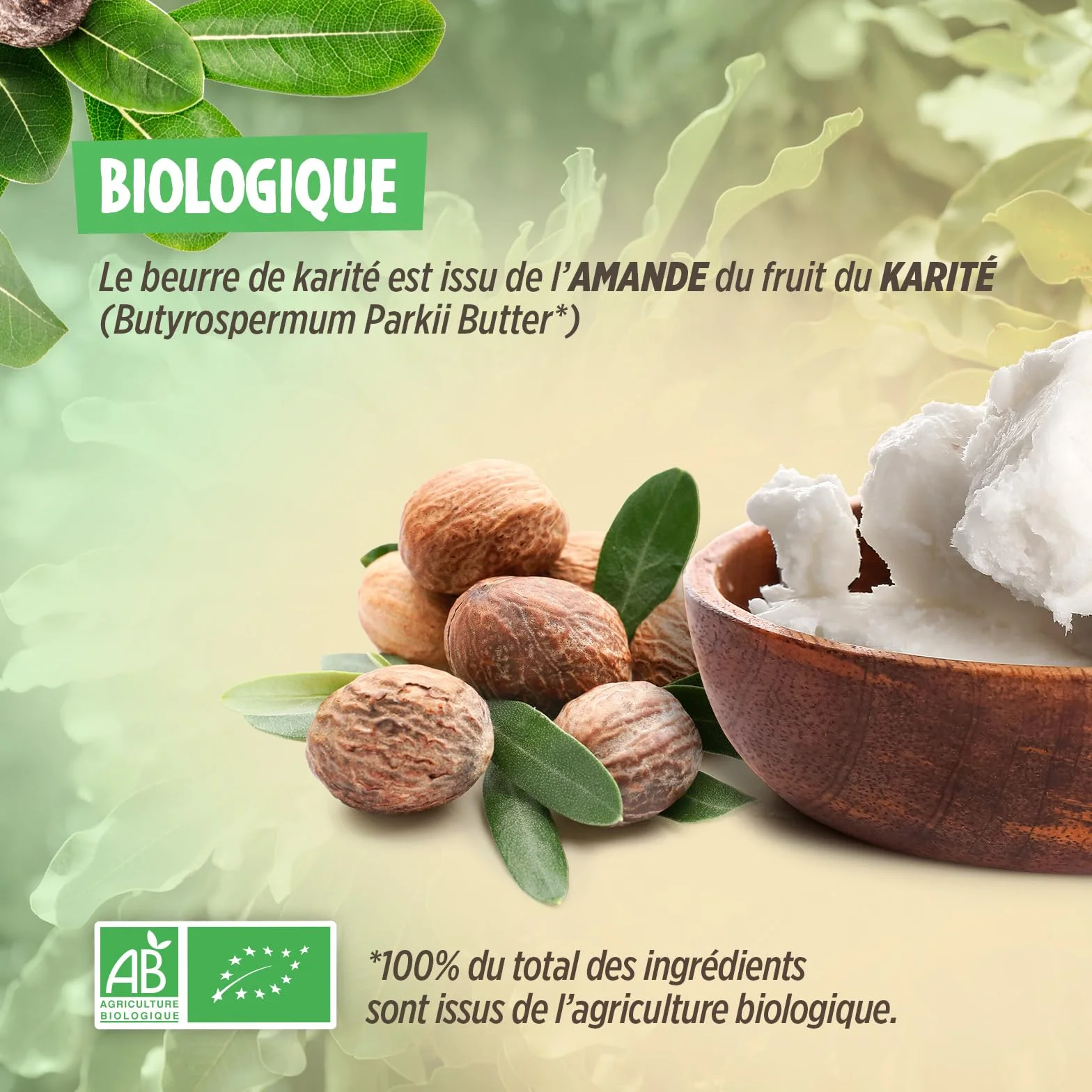 Organiczne masło shea AB 200 g klasa spożywcza 100% roślinne