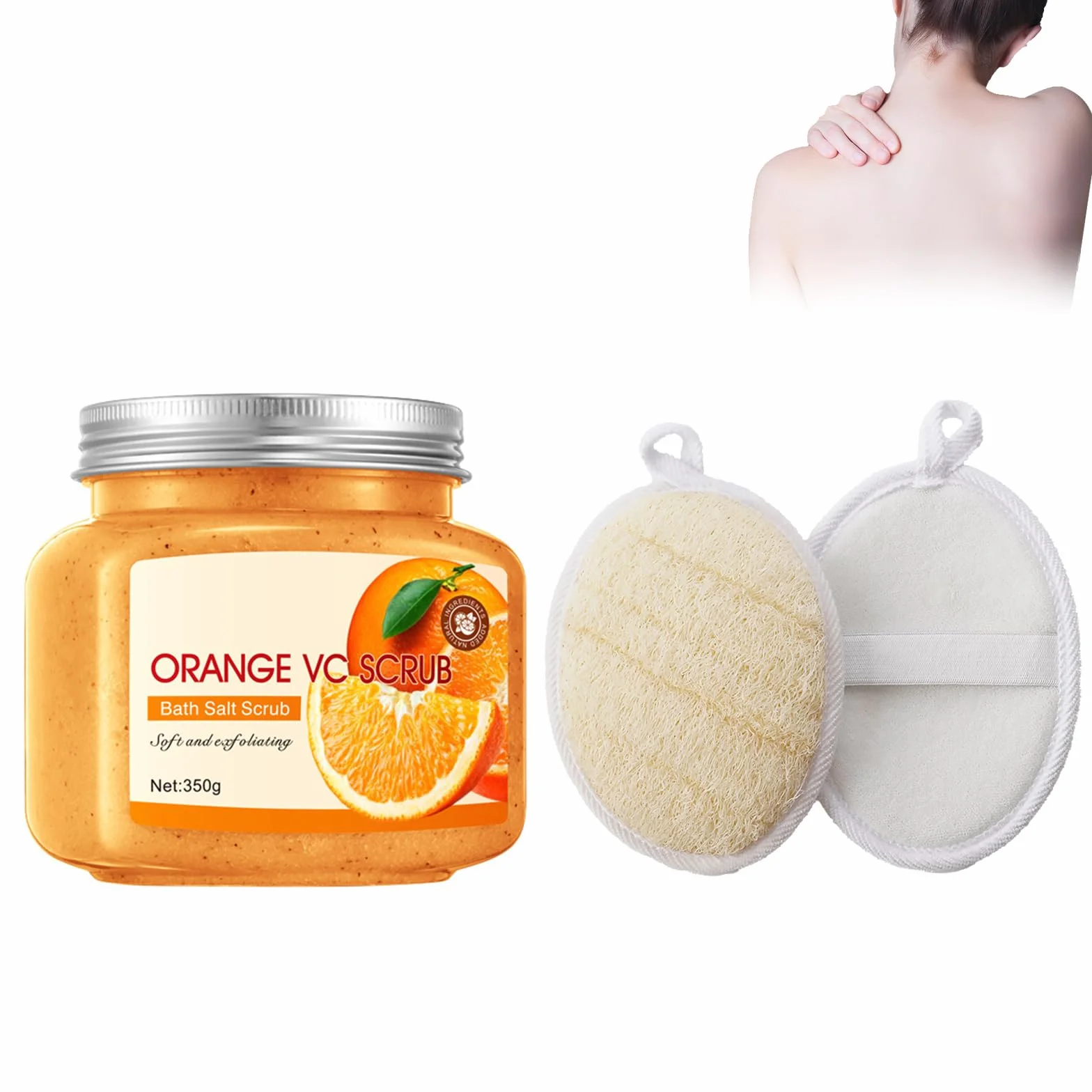 350 g Peeling do ciała pod prysznic, usuwa martwe komórki i odmładza skórę, idealny do wszystkich rodzajów skóry, tonizujący i złuszczający peeling do ciała, wygładzająca i odżywiona skóra