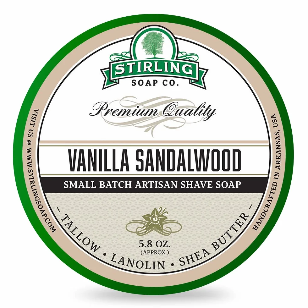 STIRLING Mydło do golenia Vanilla Sandalwood 170ml