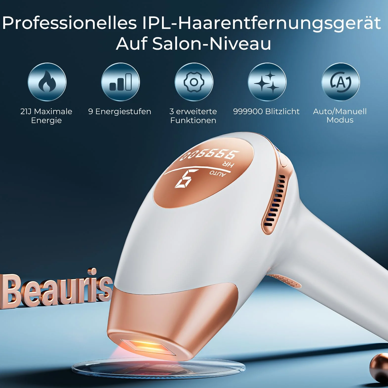 3 w 1 IPL depilator z pulsacyjnym światłem, 9 poziomów energii, maks. 21J, 600 NM Laserowy depilator impulsowy światła laserowego 999,900, depilator laserowy dla kobiet, mężczyzn, twarzy, bikini,
