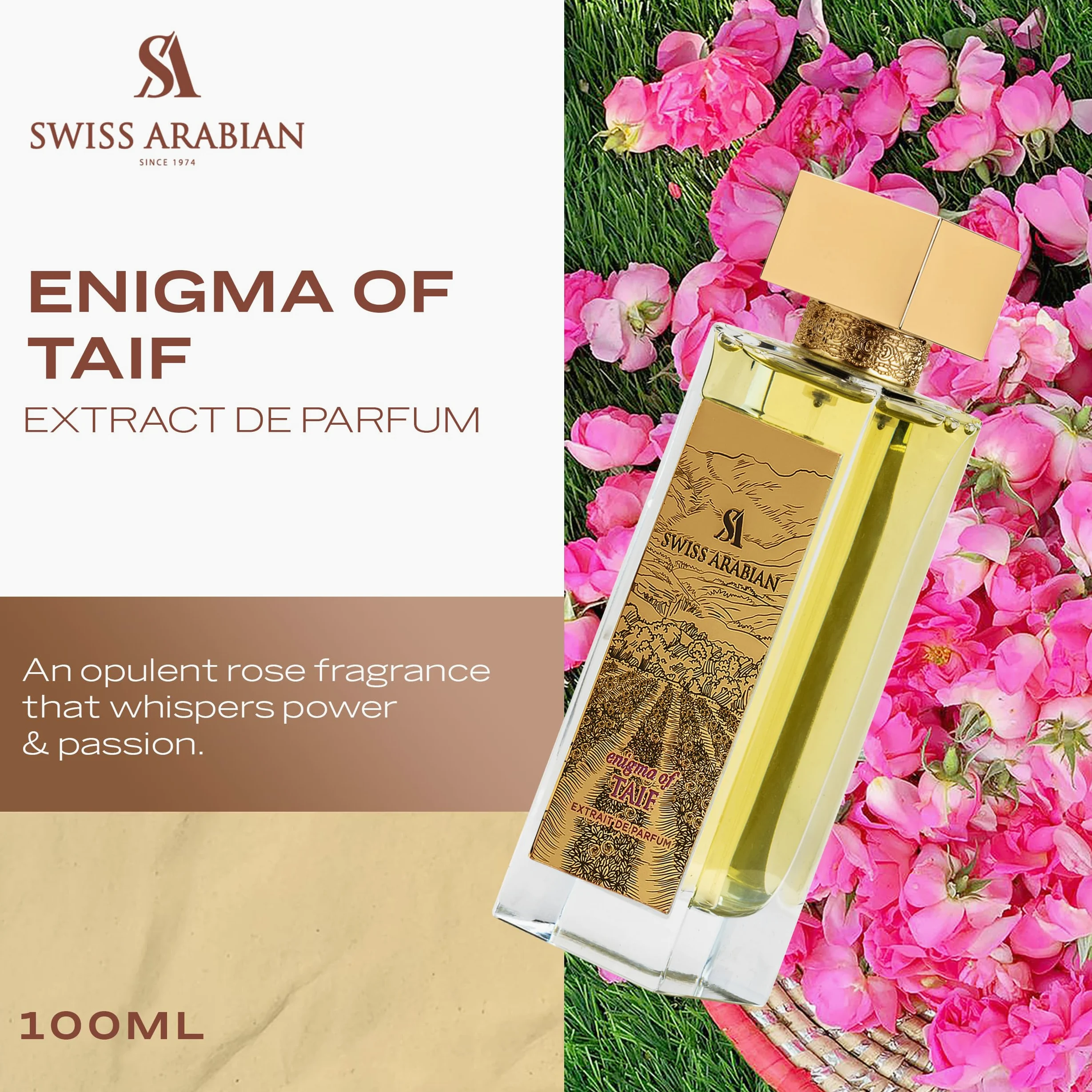 Swiss Arabian Enigma Of Taif Extrait De Parfum 100 ml