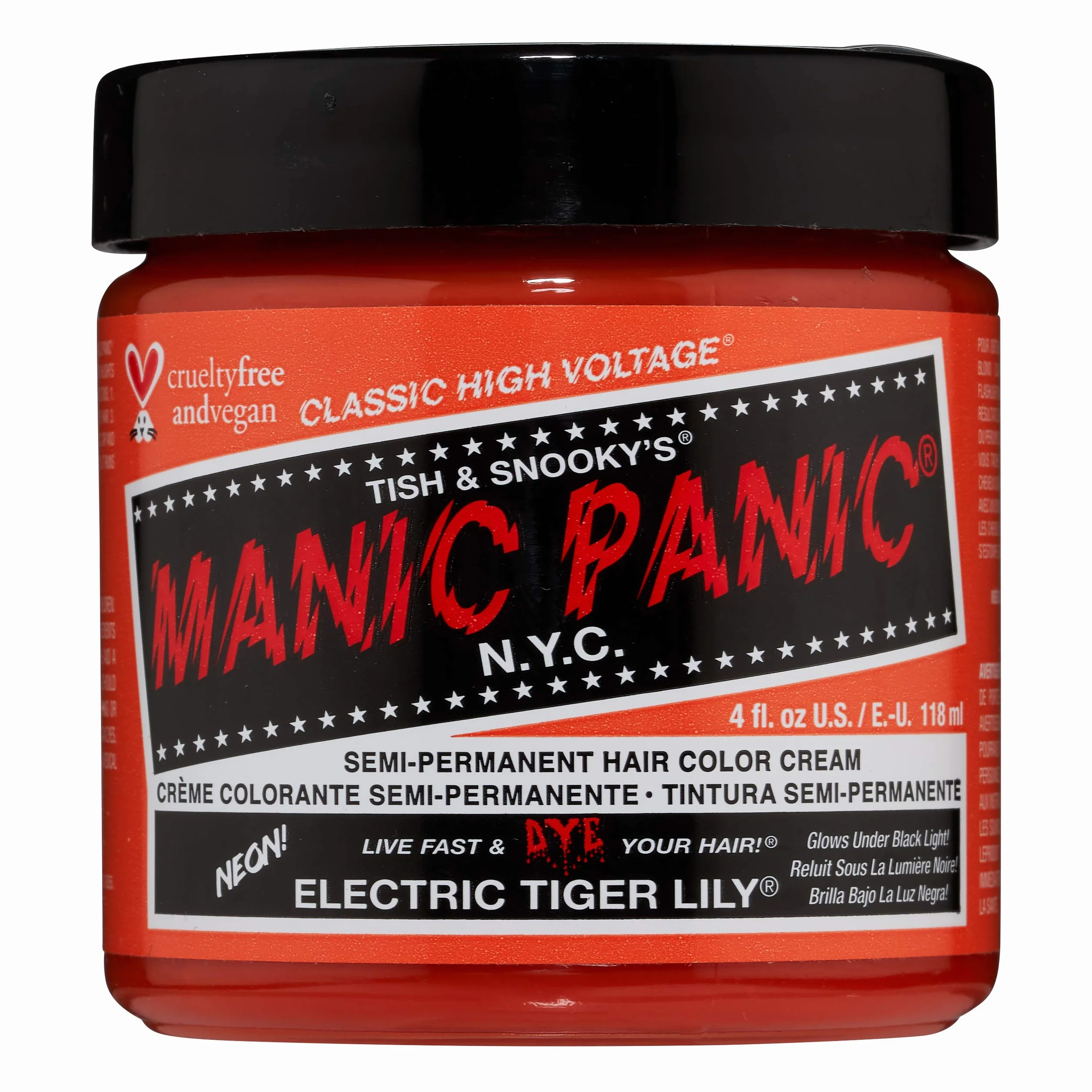 Manic Panic Electric Tiger Lily Hair Colour Classic Cream Formula 4oz.