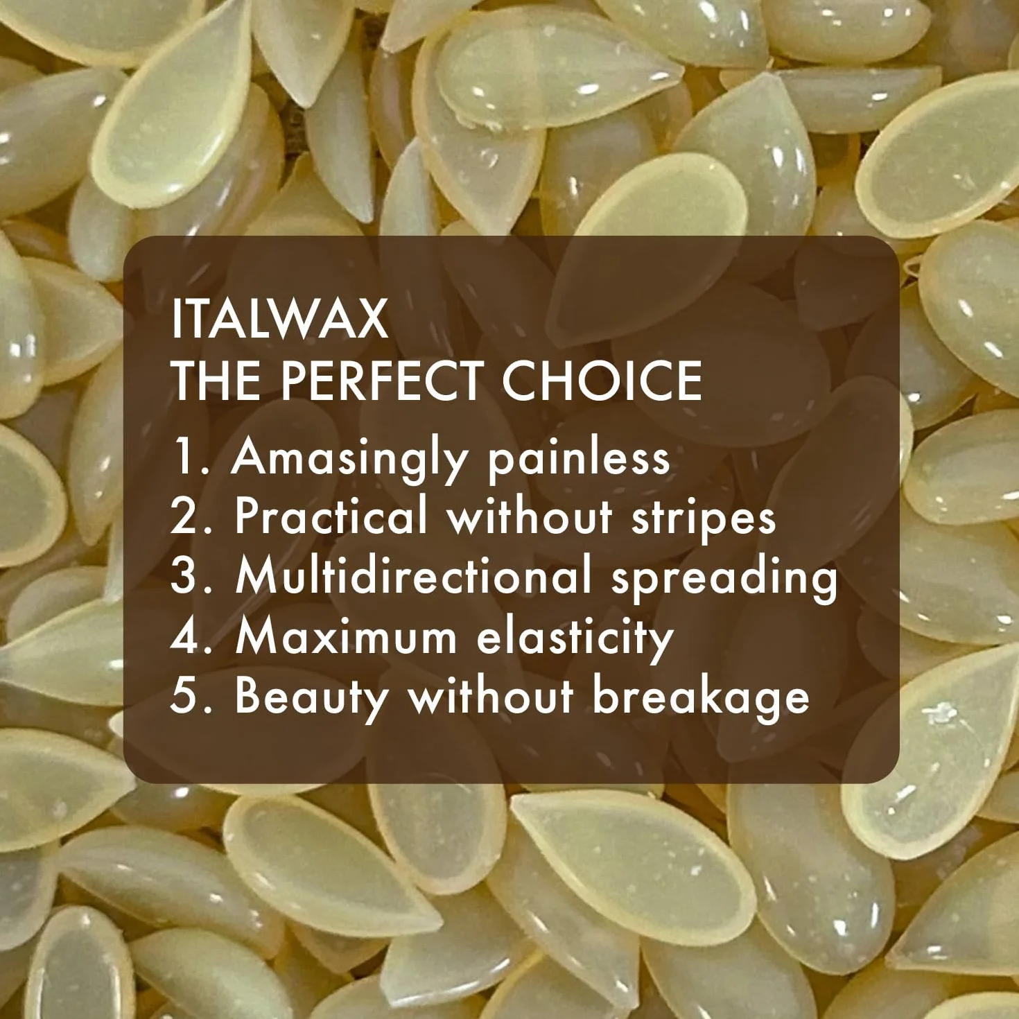Italwax 1 kg, Naturell woskowane kulki do profesjonalnej depilacji. Wosk foliowy. Niska temperatura i bardzo elastyczne. Do intymnych, nóg, ramion i twarzy.