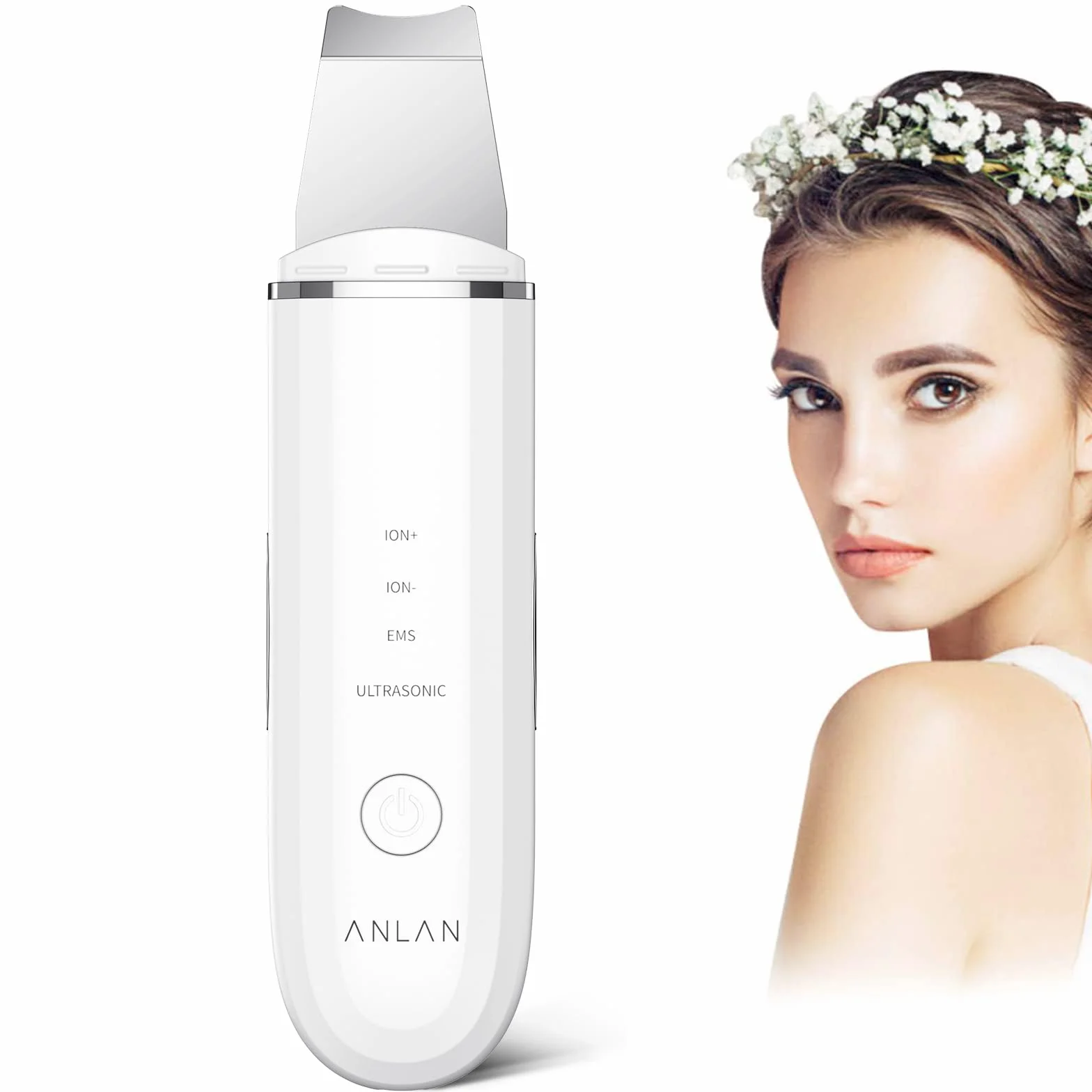 ANLAN Ultradźwiękowa Peeling do Skóry Elektryczny Skin Scrubber Twarzy Oczyszczacz Porów