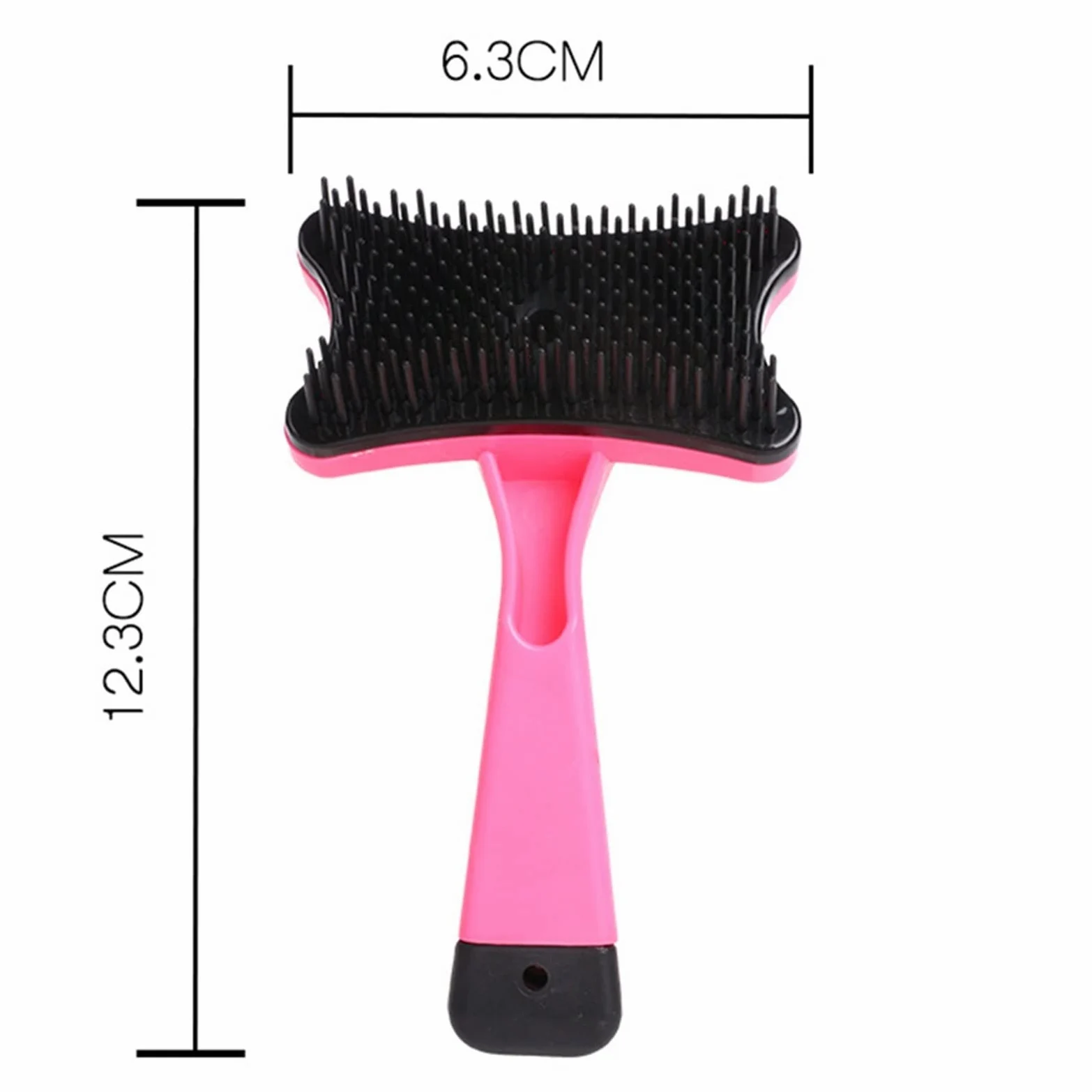 DieffematicSZ Grzebień Beauty Knot Opening And Hair Removal Plastic Automatic Comb Hair Removal Brush (Color : Roze)
