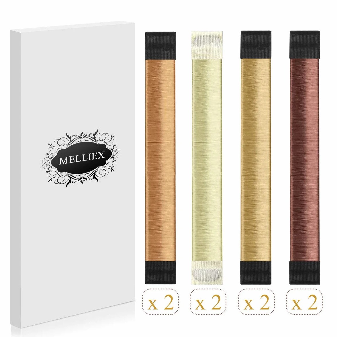 Magic Hair Dutt Maker French Twist Hair Bun Maker 8 sztuk akcesoria do włosów brązowy jasnobrązowy ciemnobrązowy blond