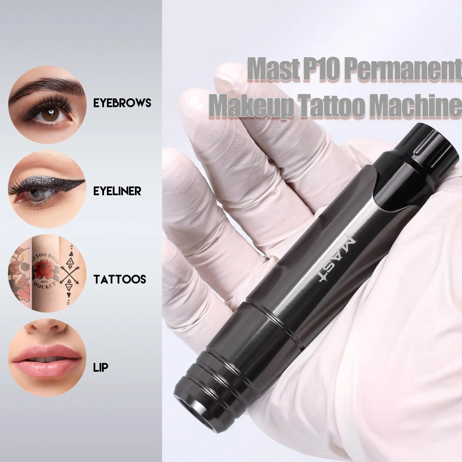 Extreme Tattoo Mast P10 Microblading Pen Machine Pen Style Makijaż permanentny do brwi do ust eyeliner (różowy)