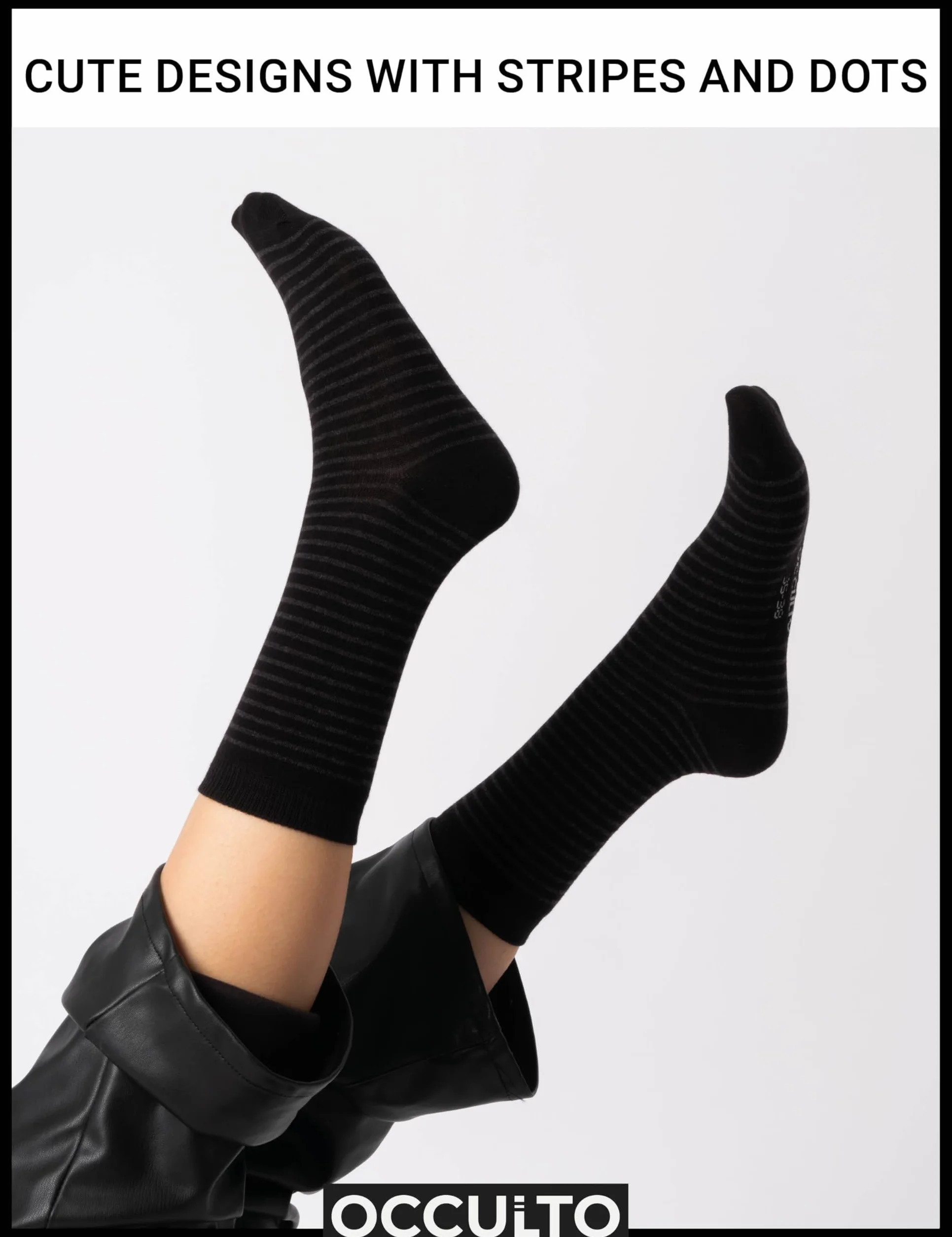 Occulto wzorzyste skarpetki damski 10 pack (model: Michaela)