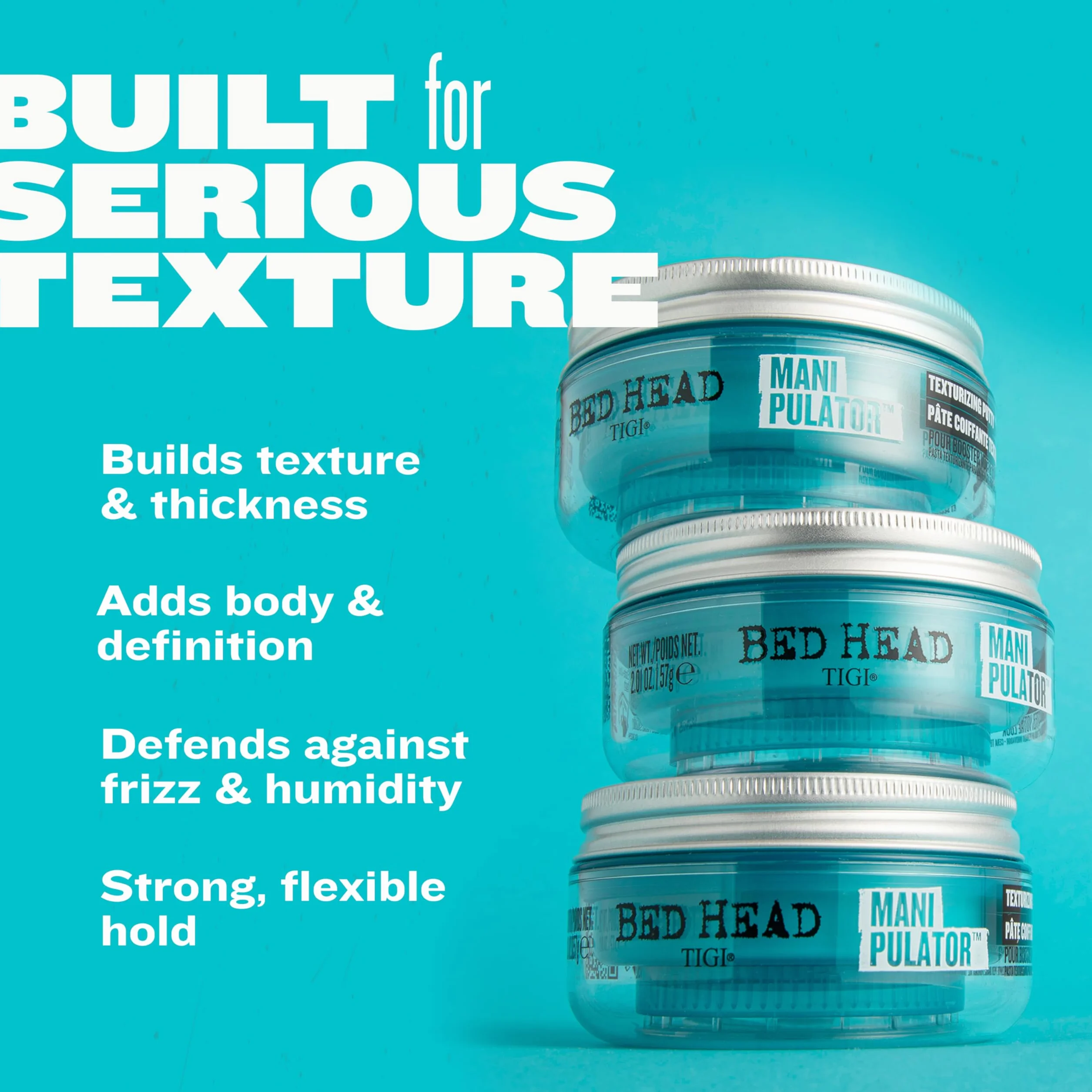 Tigi Bed Head Manipulator, Pasta do Włosów Nadająca Teksturę, o Mocnym Utrwaleniu, Wersja Podróżna, 30 g