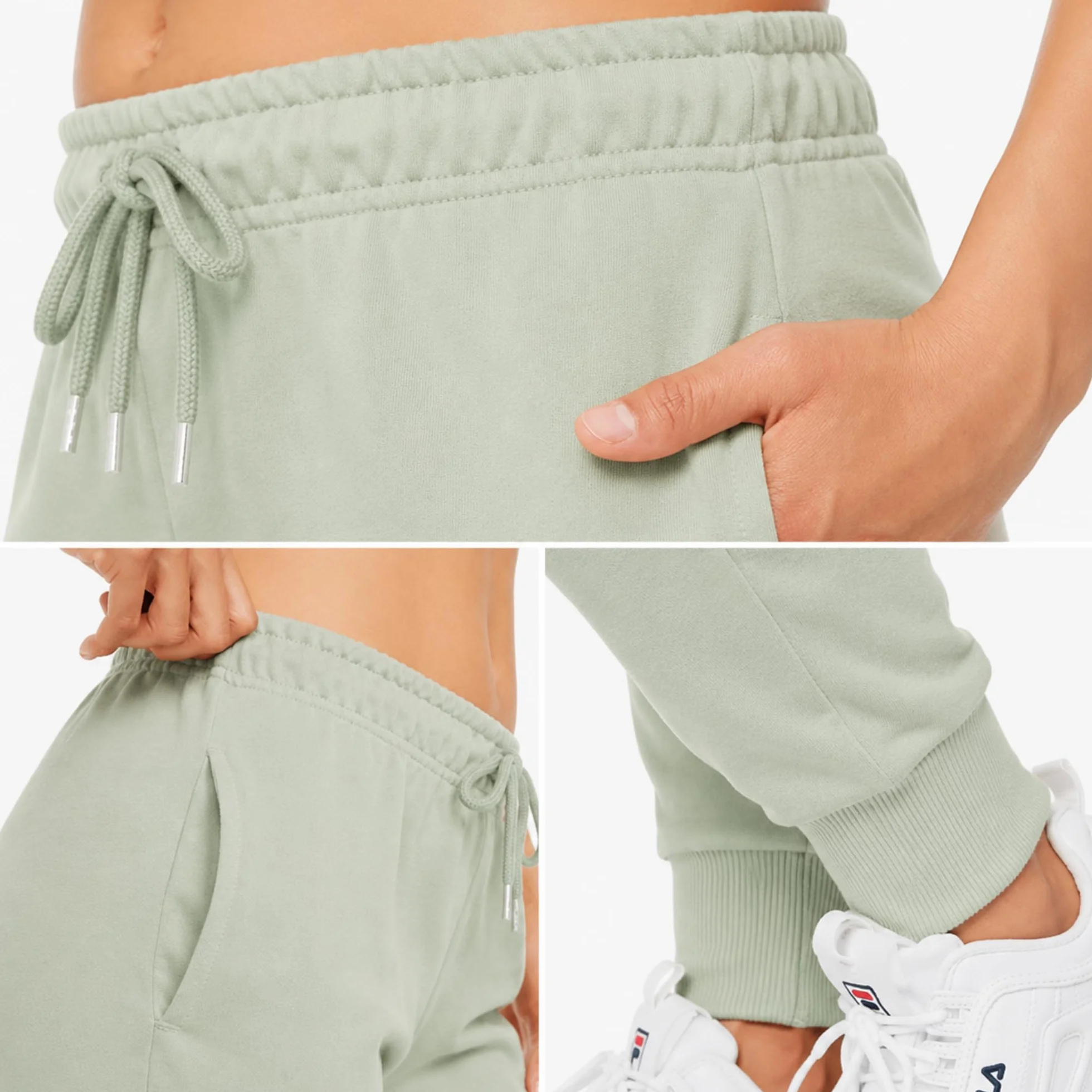 ROSS CAMP Damskie spodnie do biegania – spodnie sportowe damskie, bawełniane, spodnie treningowe, spodnie dresowe, slim fit, spodnie rekreacyjne, długie spodnie do biegania, nowoczesne