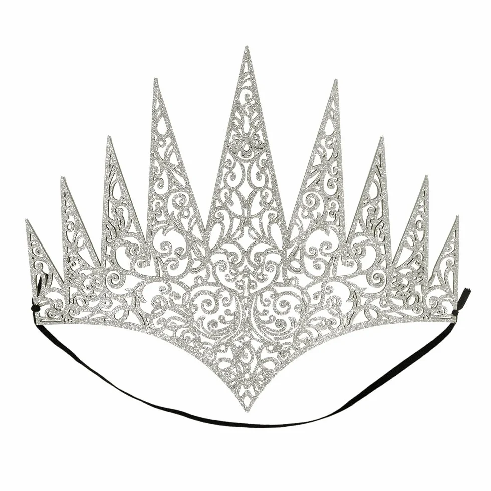 Boland 44087 - korona królowa, z gumką, diadem, akcesoria, księżniczka lodu, księżniczka, impreza tematyczna, karnawał