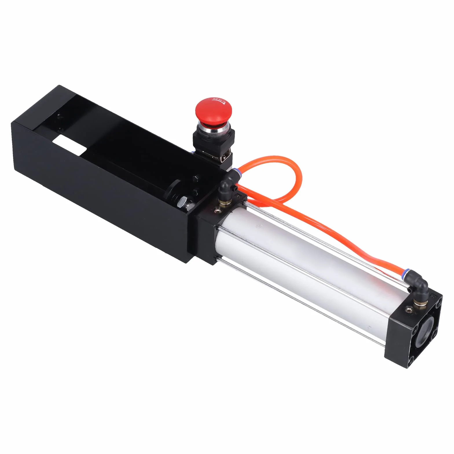 Fafeicy Pneumatyczna kruszarka do puszek 100 Psi, stal + aluminium, styl przemysłowy, neutralny (biały/czarny), narzędzia do recyklingu