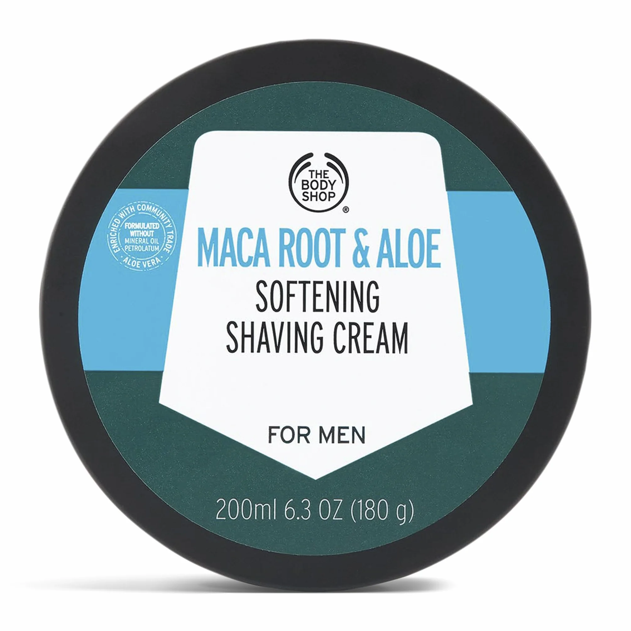 The Body Shop Maca-Wurzel und Aloe Weichmachende Rasiercreme, 200 ml