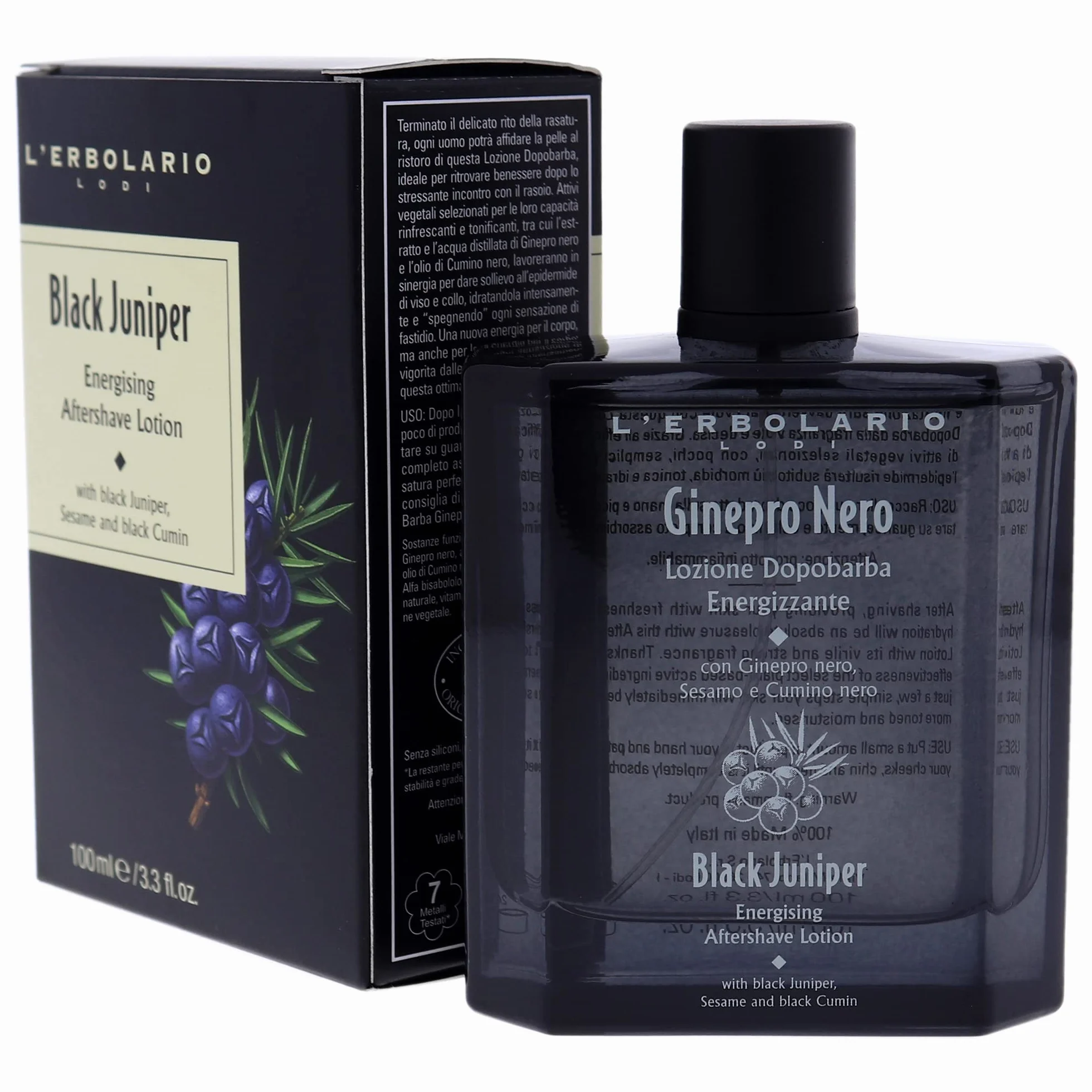 L'Erbolario Ginepro Nero energetyzujący balsam po goleniu, 100 ml