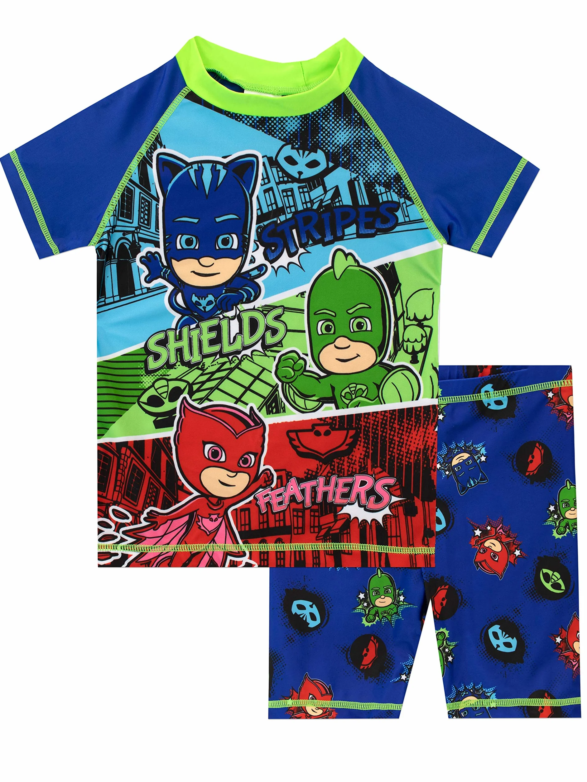 PJ Masks Dwuczęściowy kostium kąpielowy dla chłopców