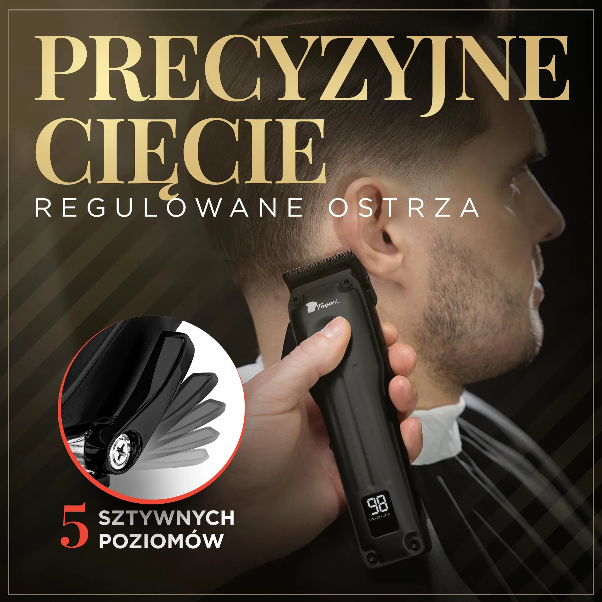 Fusion maszynka do strzyżenia włosów czarna
