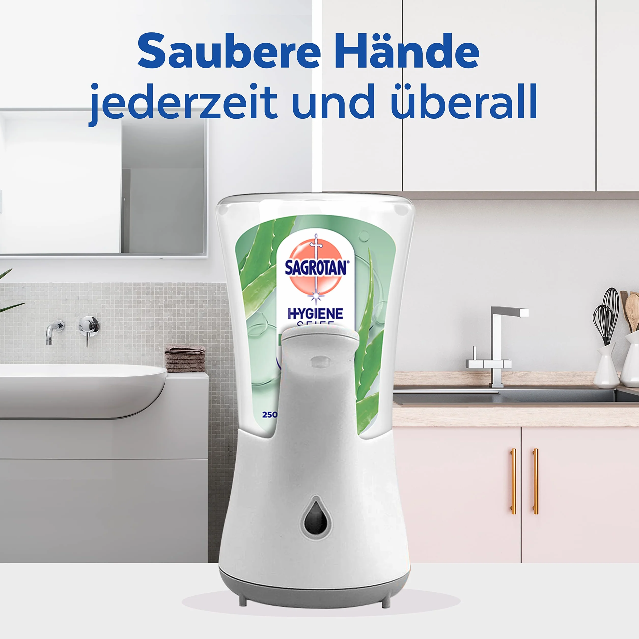 Sagrotan No-Touch Wkład do Automatycznego Dozownika Mydła Aloe Vera 5 x 250ml