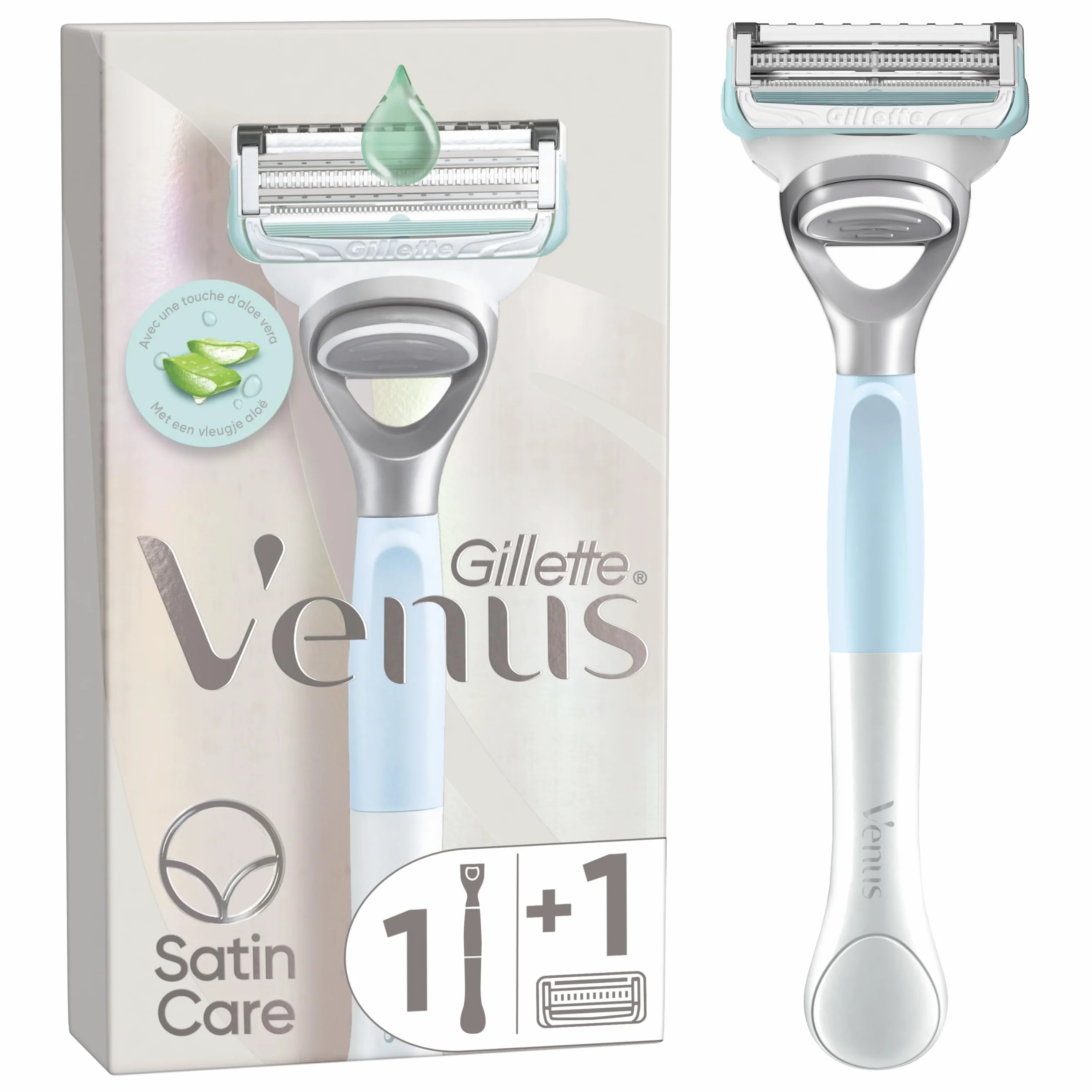 Gillette Venus brzytwa do skóry i włosów łonowych, 1 uchwyt + 1 żyletka