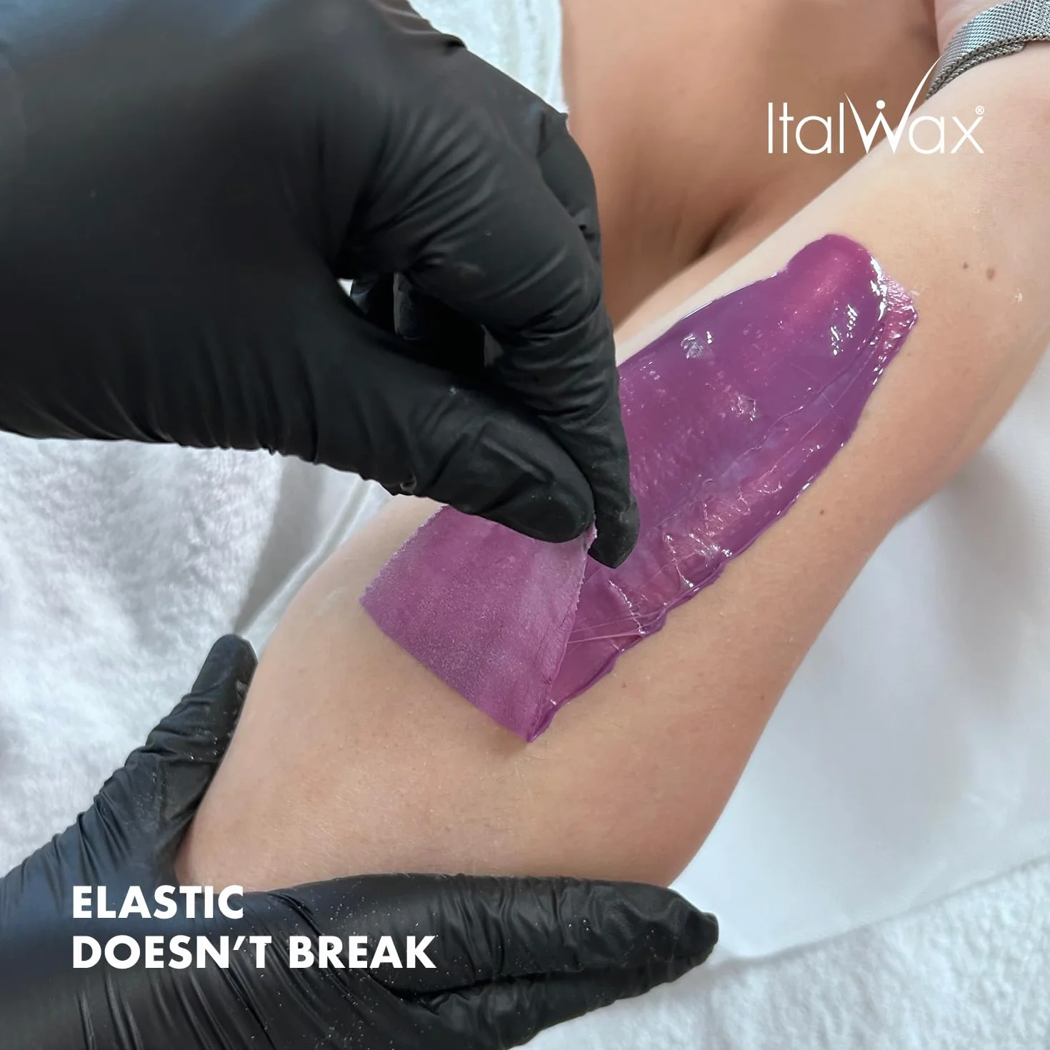Wosk twardy w granulkach do depilacji ItalWax Film Wax Plum (śliwka), 1kg