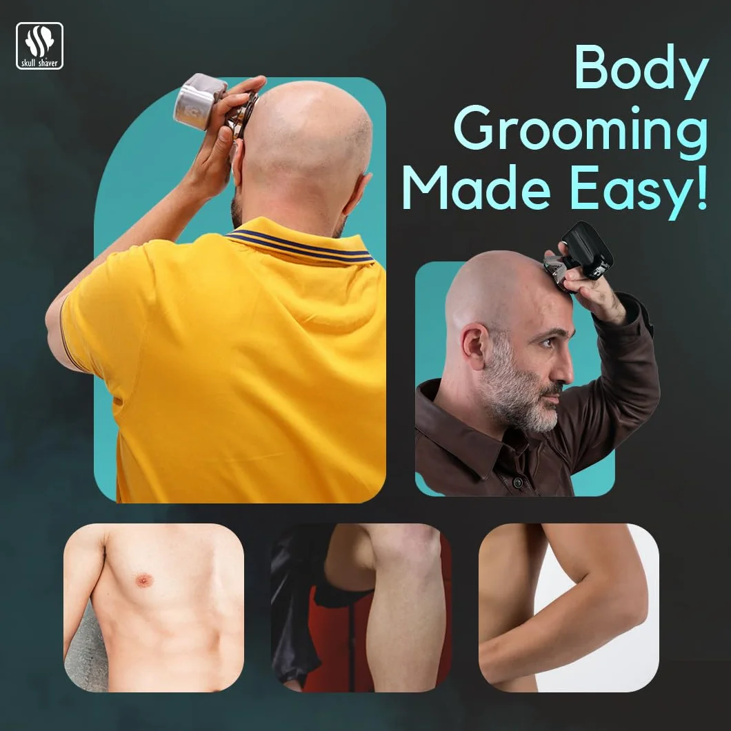 Skull Shaver golarka Pitbull Platinum PRO z bonusowym ostrzem CR3 męska elektryczna golarka do głowy i twarzy (Wtyczka UE)