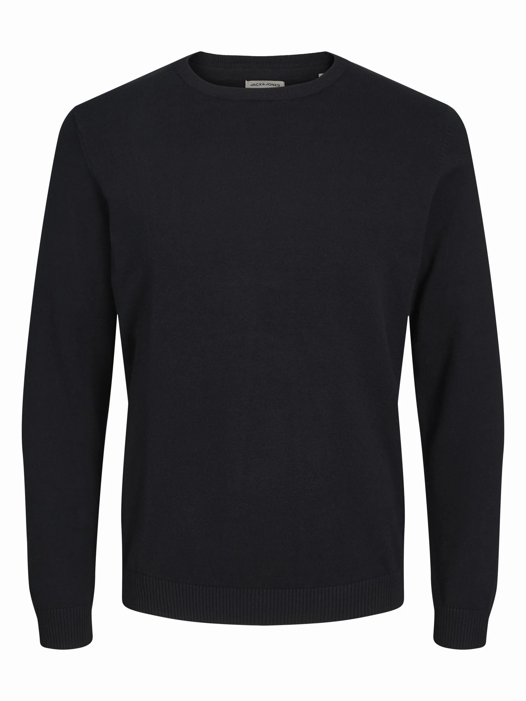 JACK & JONES Jjebasic Knit Crew Neck Noos Sweter Mężczyźni, Czarny, XXL