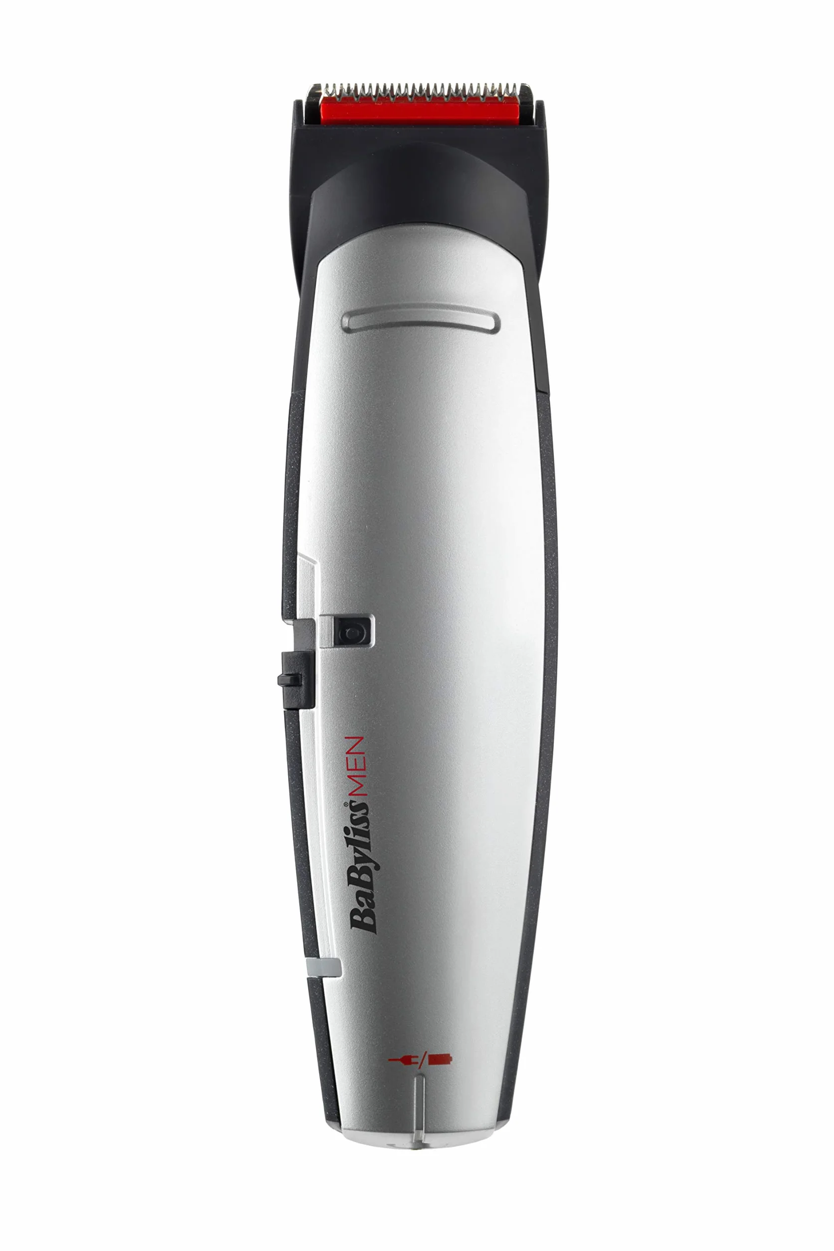 BaByliss X-10 Beard Trimmer Grooming Kit dla mężczyzn - wielofunkcyjny, ostrza W-Tech do przycinania włosów, brody i ciała, szaro-czarny, E837E