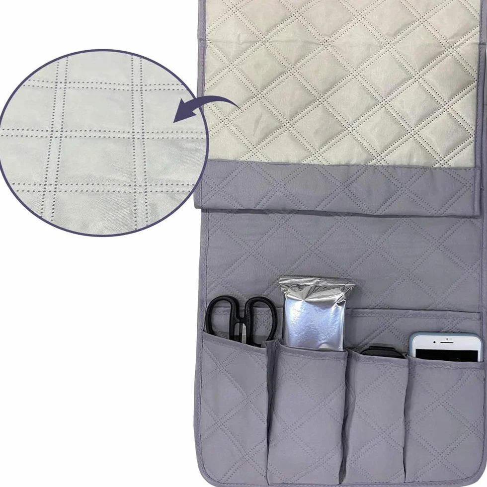 podłokietnik sofa organizer na sofę fotel Caddy krzesło stabilne łóżko torba do przechowywania wiszący podłokietnik z kieszeniami na pilot do telefonu IPad, książka, czasopisma