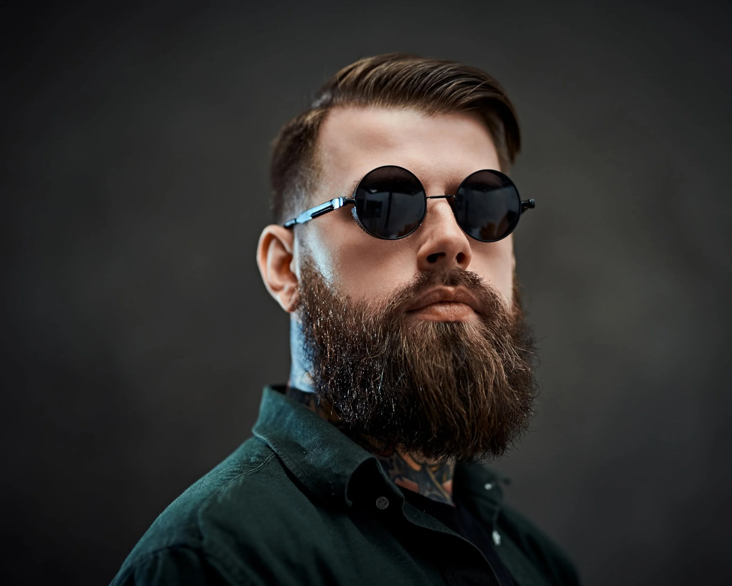 KINGSEVEN OKULARY przeciwsłoneczne Lenon Steampunk Okrągłe Lenonki