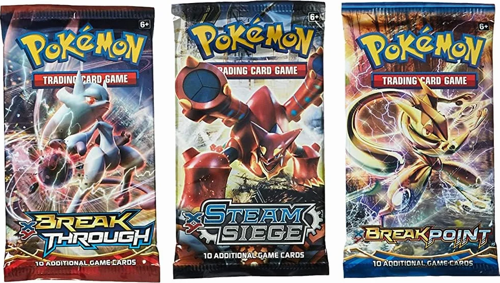 Pokemon Karty – 3 opakowania wspomagające (losowe paczki)