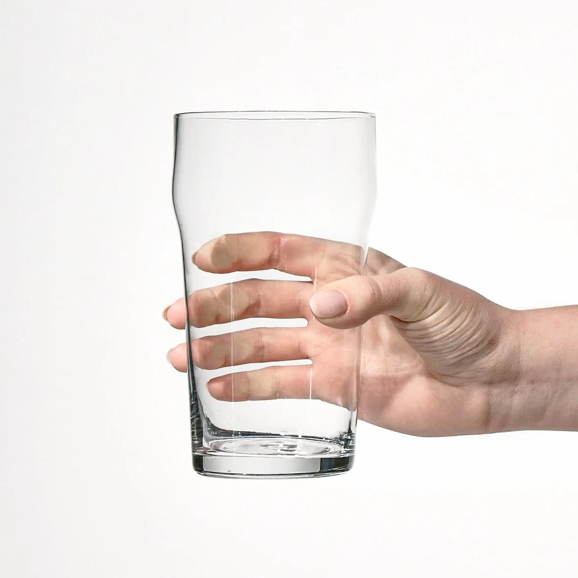 KROSNO | Szklanki do piwa typu Nonic | Komplet 6 x 500 ml | Kolekcja Mixology | Do lagerów i stoutów | Pogrubiony pierścień, stabilne dno | Na przyjęcia i imprezy | Szkło bezołowiowe | Do zmywarki