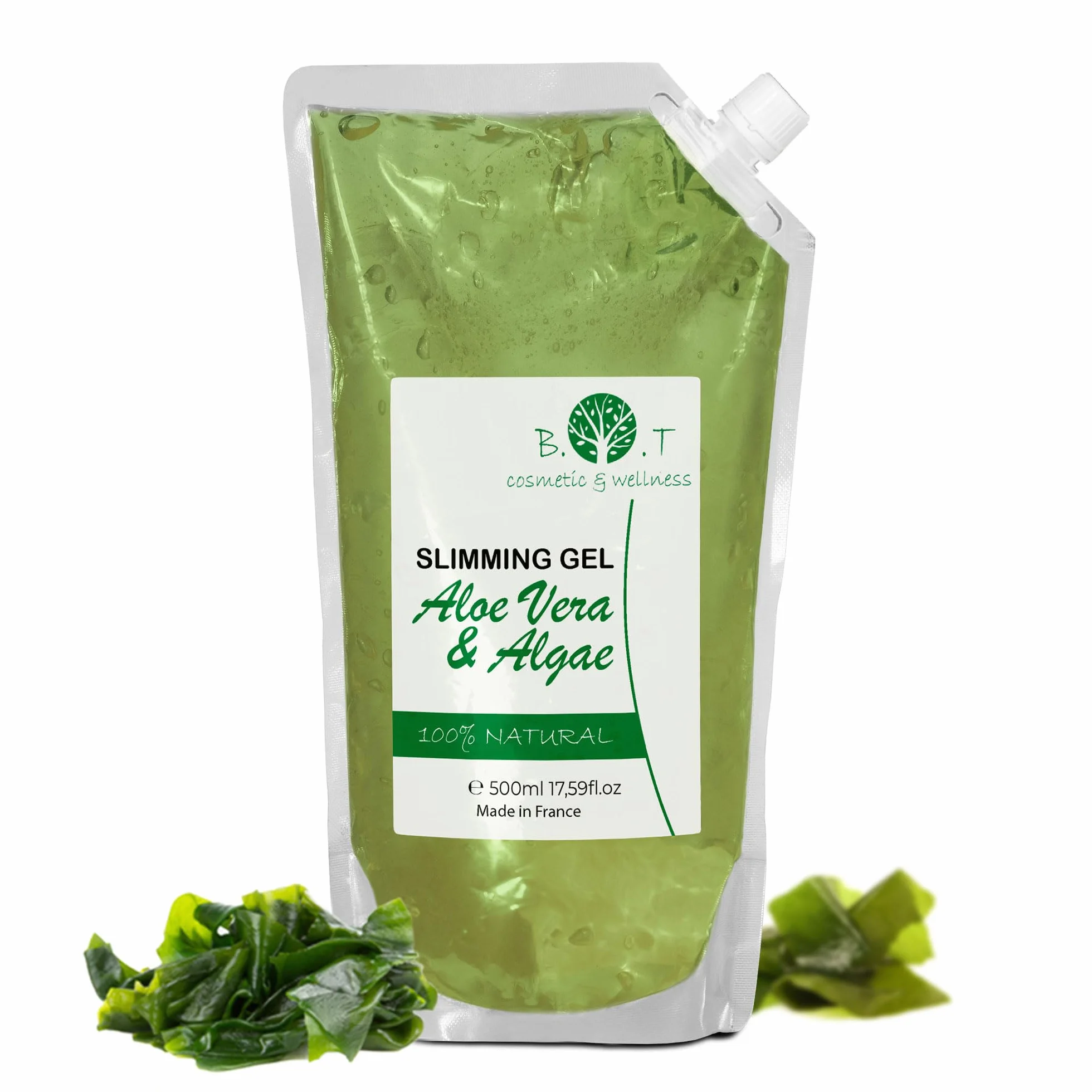 Otul odchudzająca 2 w 1 Żel aloesowy i wodorostowy Morski Antycellulitowy Nawilżający Odchudzający Detox Pielęgnacja Odchudzająca (500 ml)