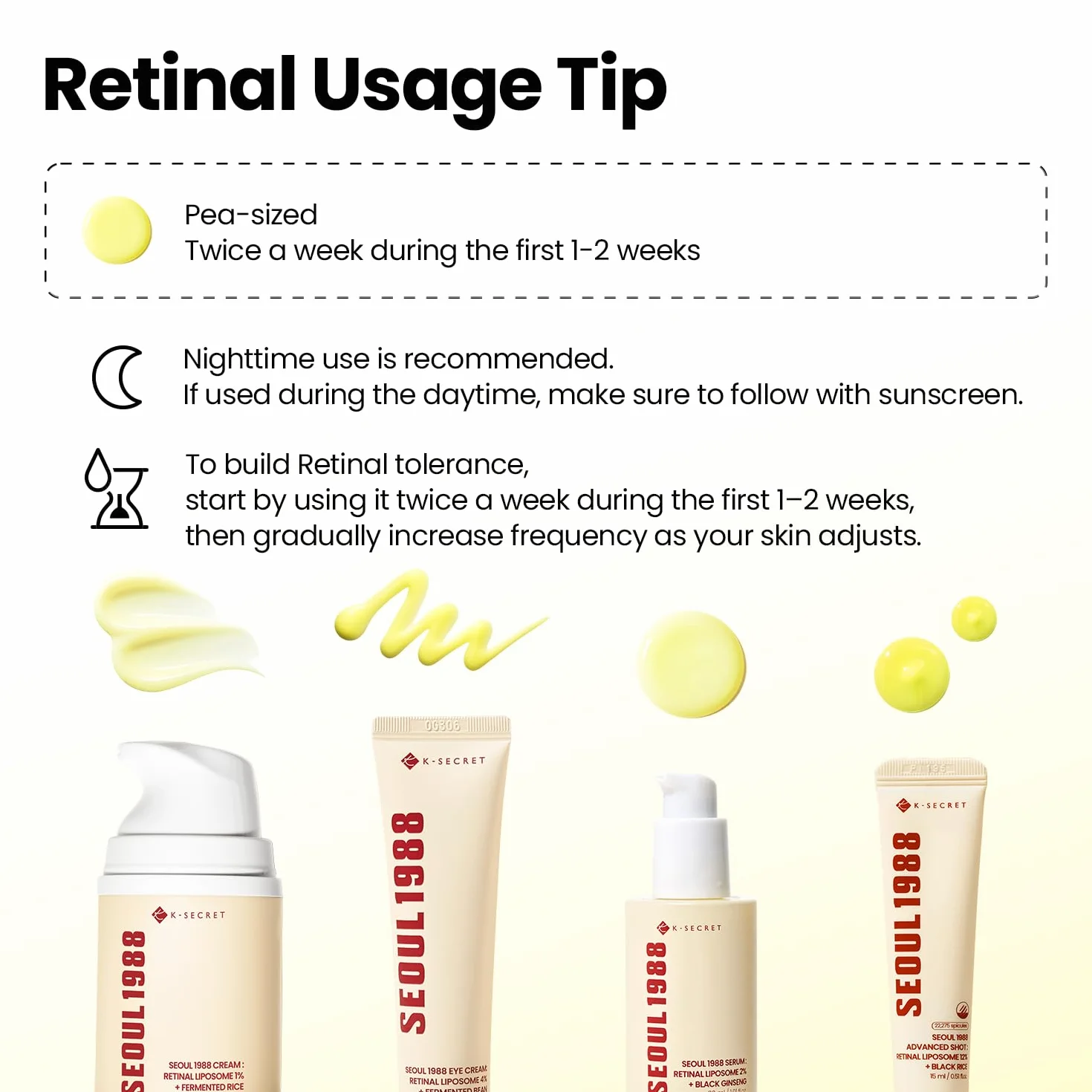 KSECRET SEOUL 1988 Crema de ojos: liposoma retiniano 4% + frijol fermentado, cuidado de arrugas, antienvejecimiento, elasticidad de la piel, pigmentación, retinol, 1.0 fl oz/1.01 onzas líquidas