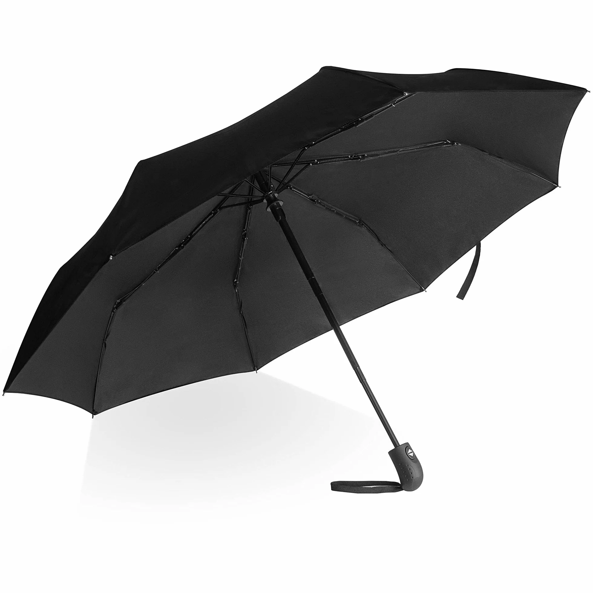 Villkin Parasol odporny na burze z automatycznym otwieraniem i zamykaniem – wytrzymały i wysokiej jakości parasol w kolorze czarnym dla kobiet i mężczyzn – parasol kieszonkowy o szerokości 107 cm