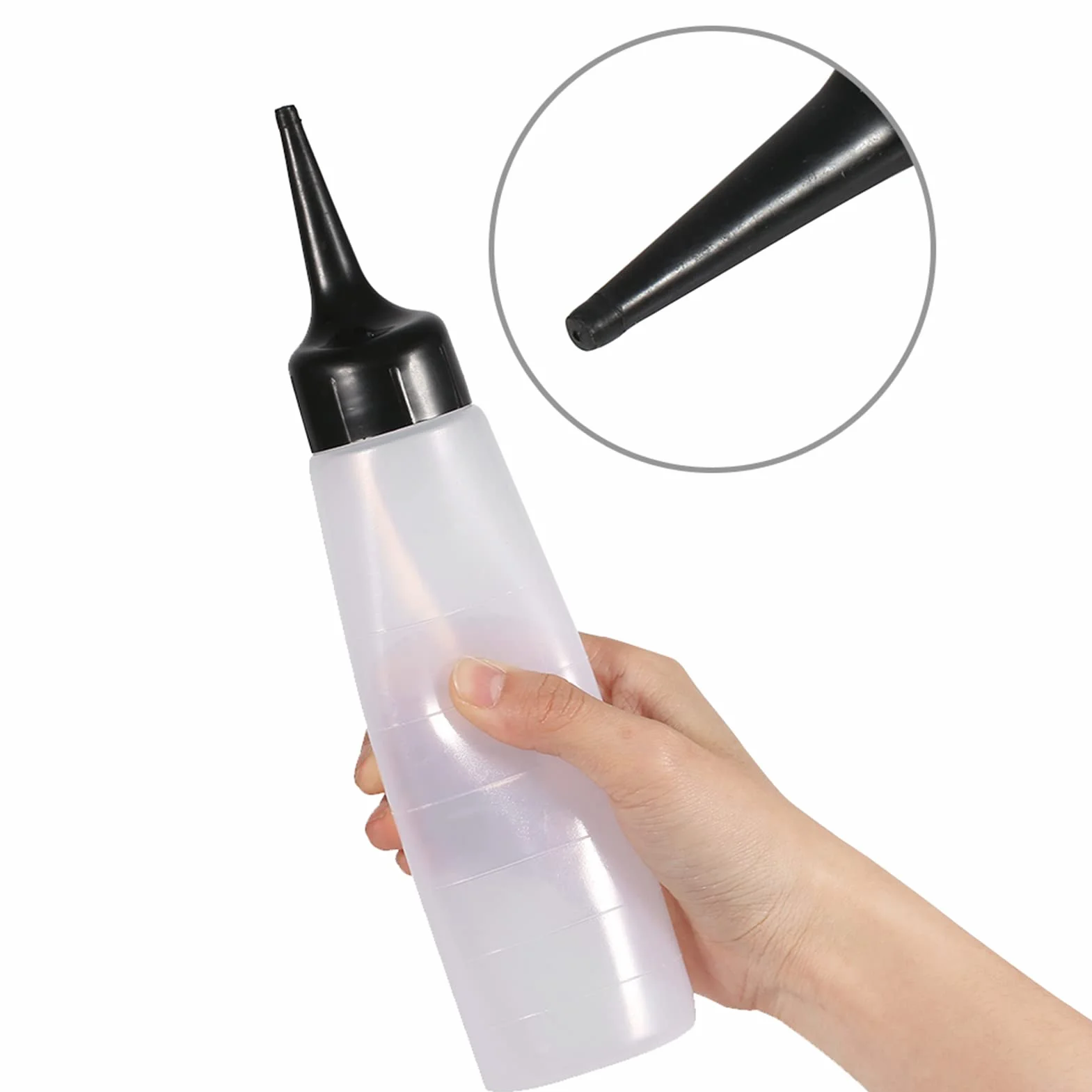 250 ml butelka z rozpylaczem pusta do szamponu salonu fryzjerskiego duża pojemność kontener do wielokrotnego napełniania aplikator włosów butelki spray szampon butelki garnek puszka do czyszczenia włosów zwierząt domowych