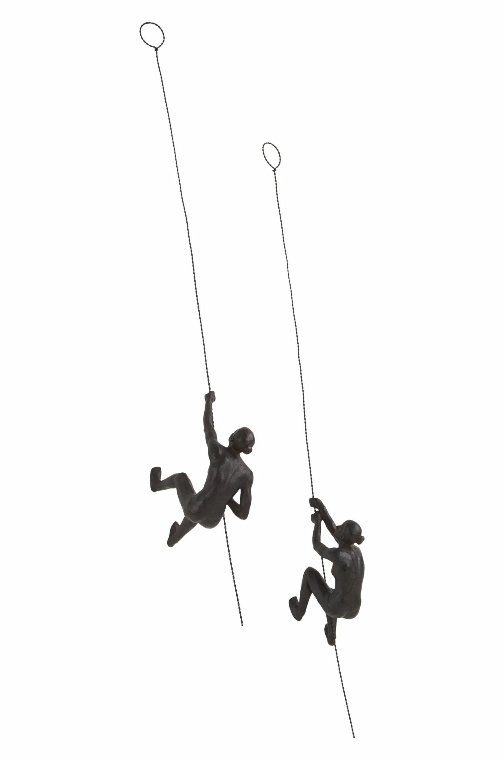 Jotex Female Climbers figurki dekoracyjne, 2 sztuki, rdzawy brąz