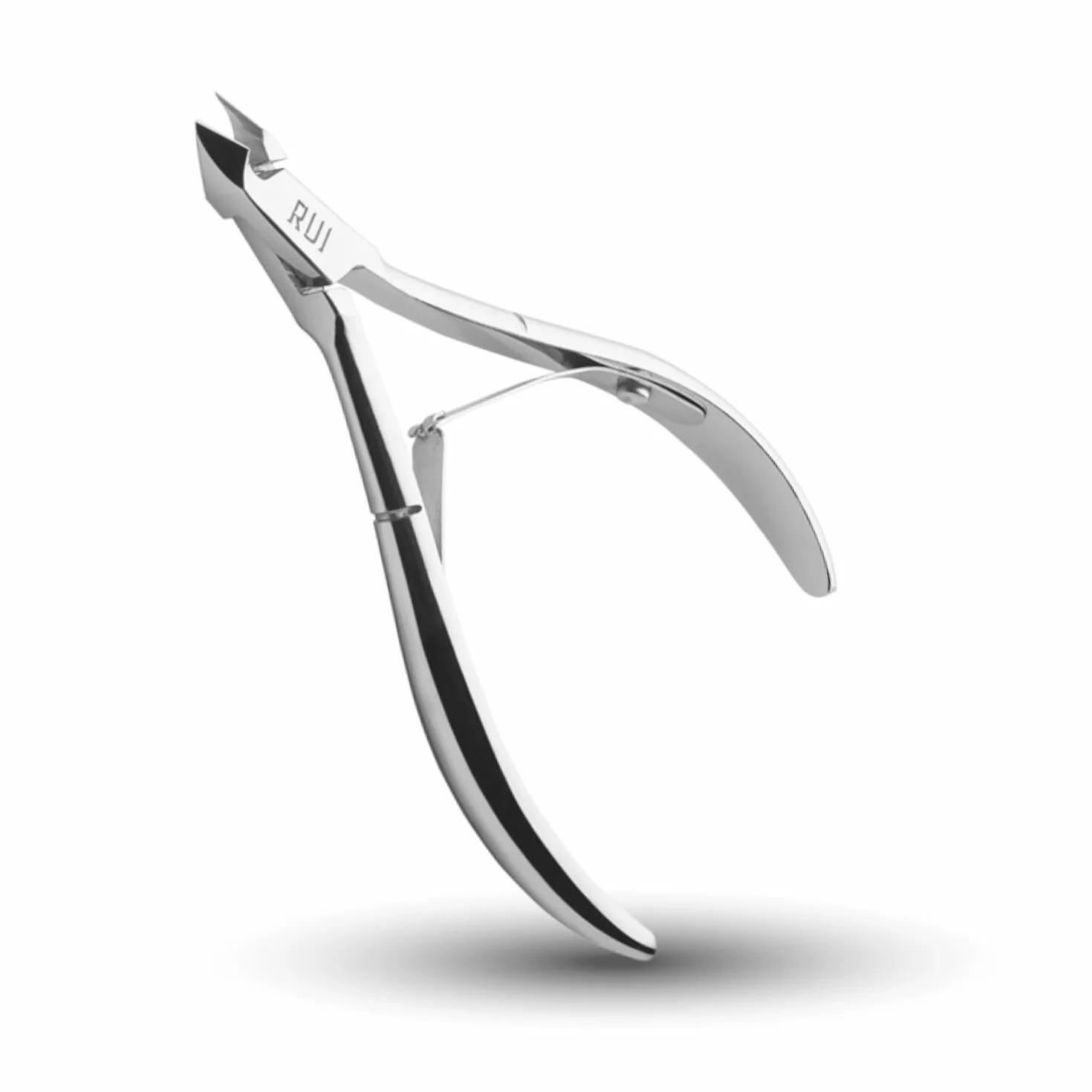 Rui Smiths Profesjonalne Cążki Do Skórek Ze Stali Węglowej Dla Użytkowników Domowych, Rączka Francuska, Podwójna Sprężyna, Szczęka 6mm (Full Jaw)