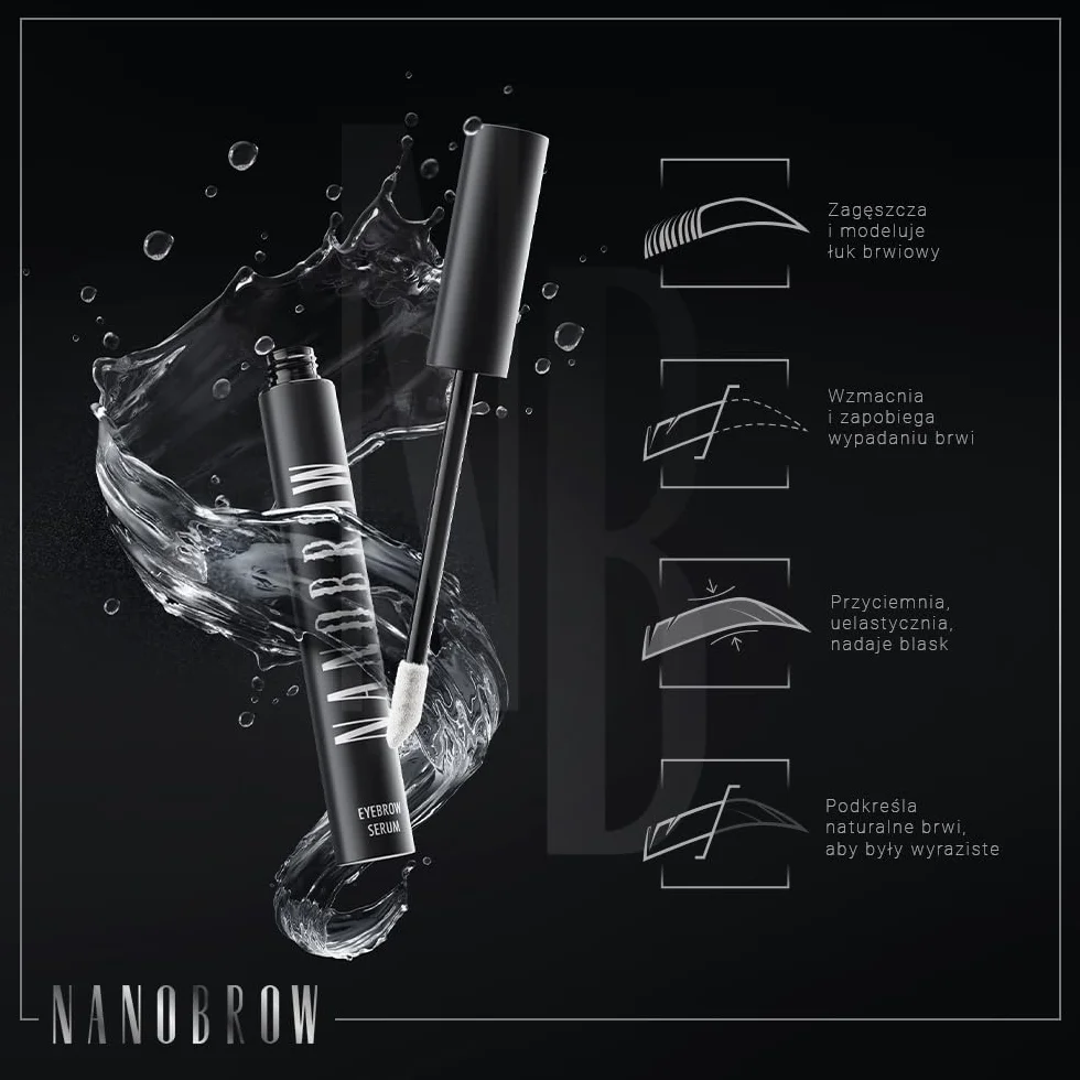 Serum do brwi Nanobrow Eyebrow Serum - odżywka do brwi, przyśpiesza wzrost, wzmacnia i zagęszcza