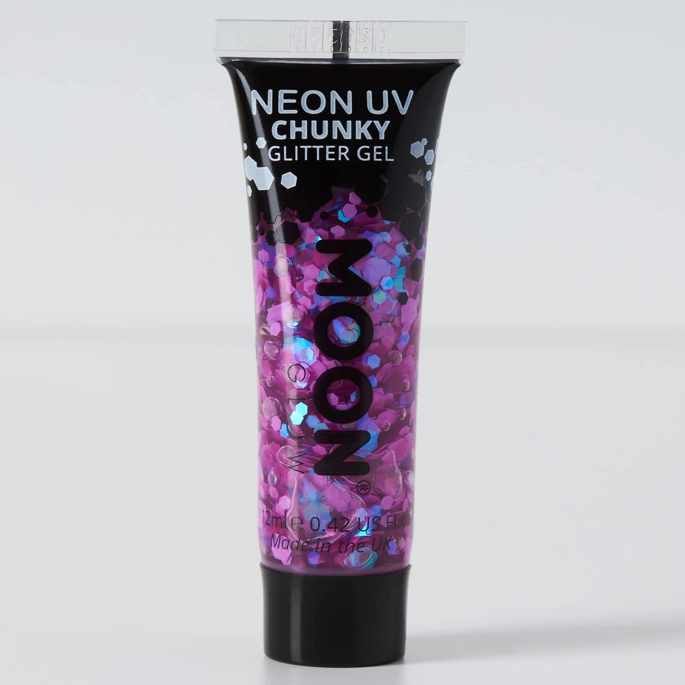 Moon Glow - Neon UV Chunky Glitter Gel, Purple, 12ml Single