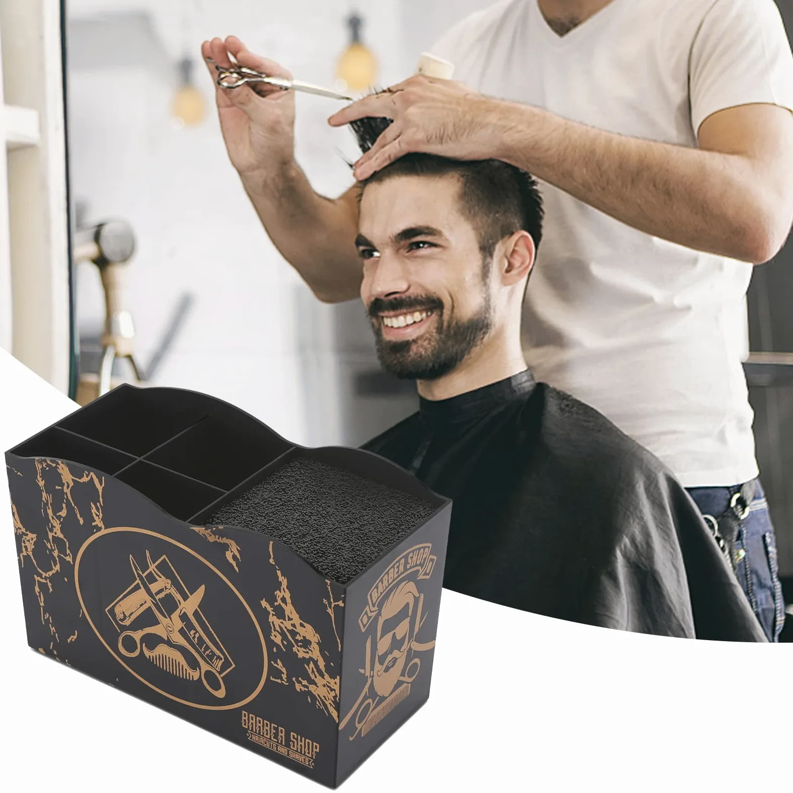 Profesjonalny Stojak na Nożyczki Fryzjerskie - Uchwyt do Salonu, Clip Box, Organizer na Narzędzia Fryzjerskie do Domu